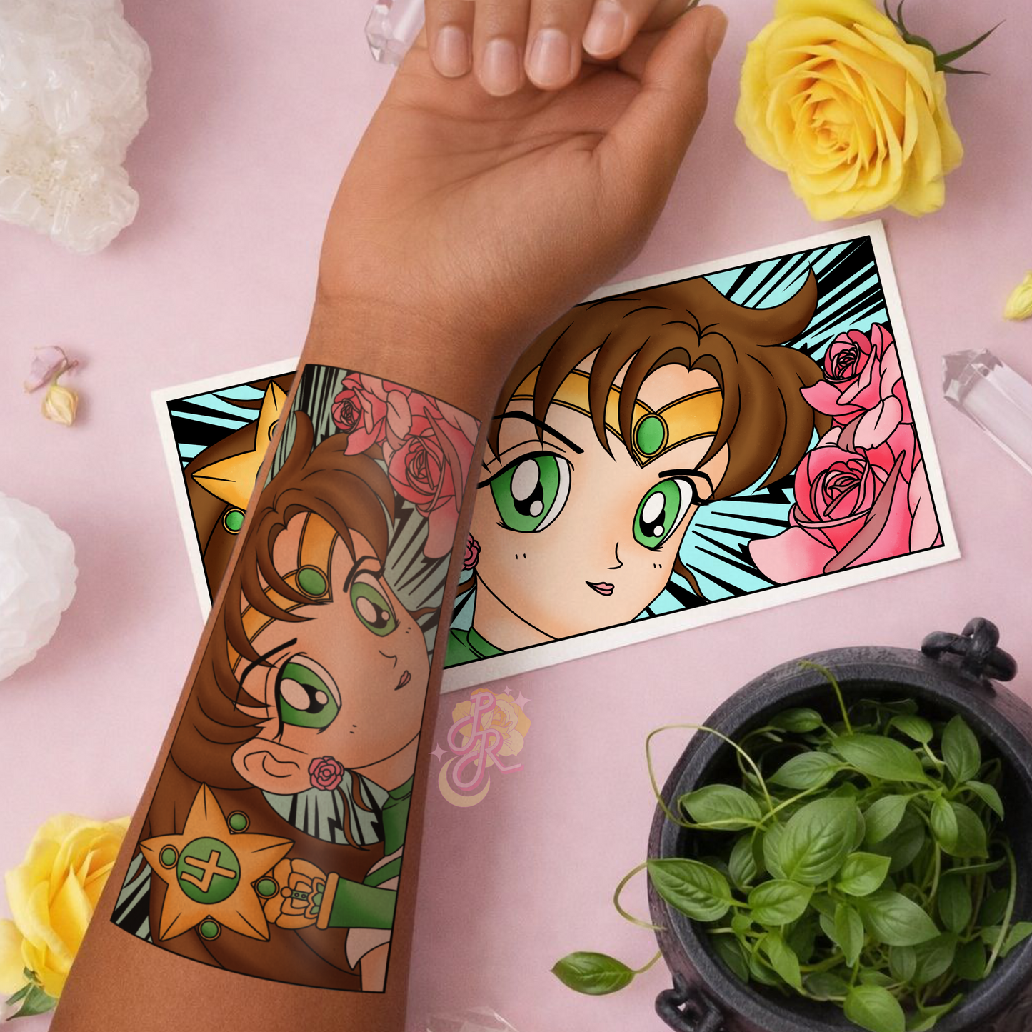 Stormheart Guardian | Pre Colour Temporary Tattoo