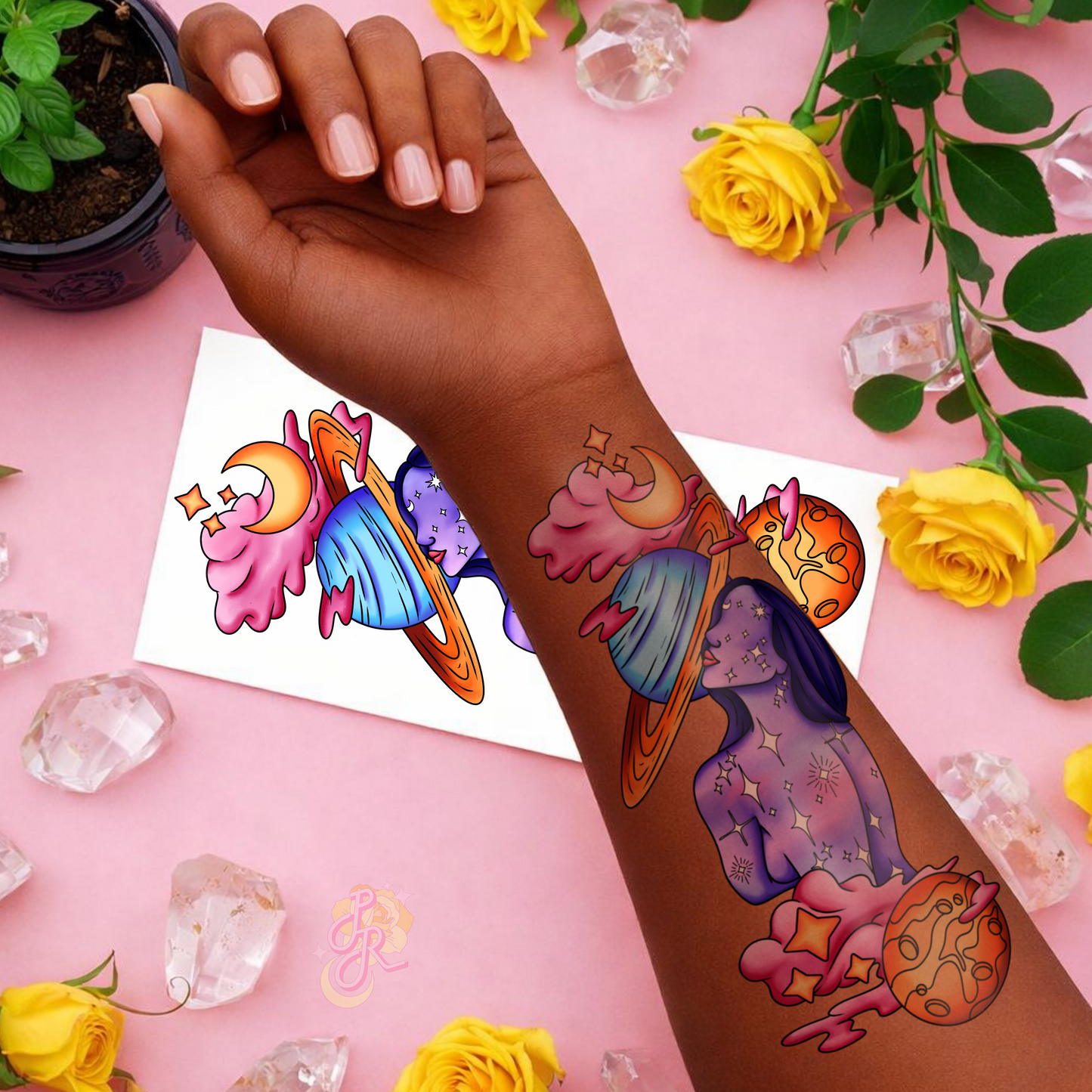 Starlit Soul | Pre Colour Temporary Tattoo