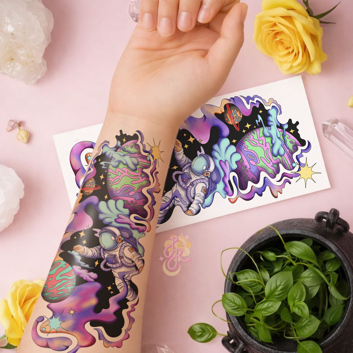 The Explorer | Pre Colour Temporary Tattoo