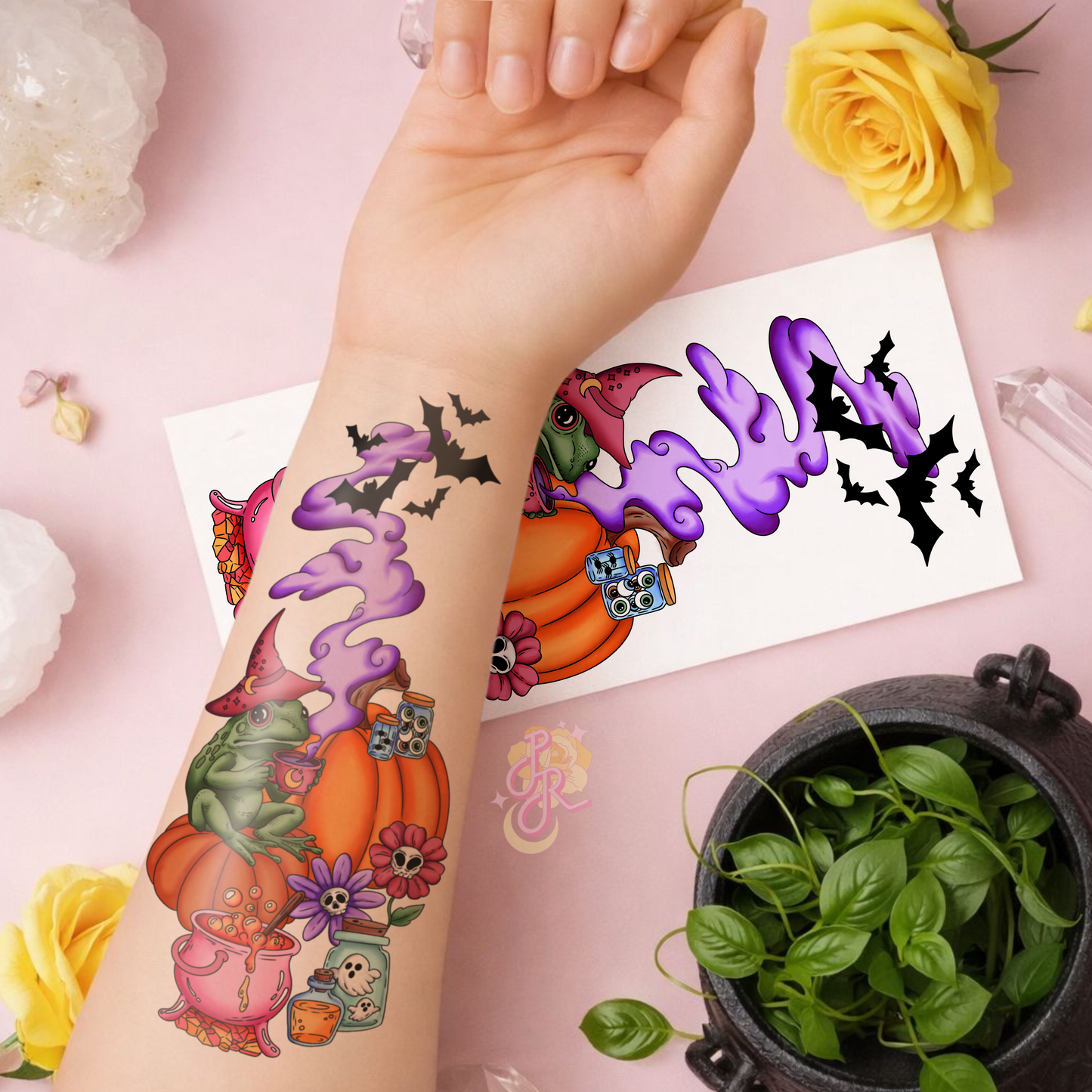 Cauldron Keeper | Pre Colour Temporary Tattoo