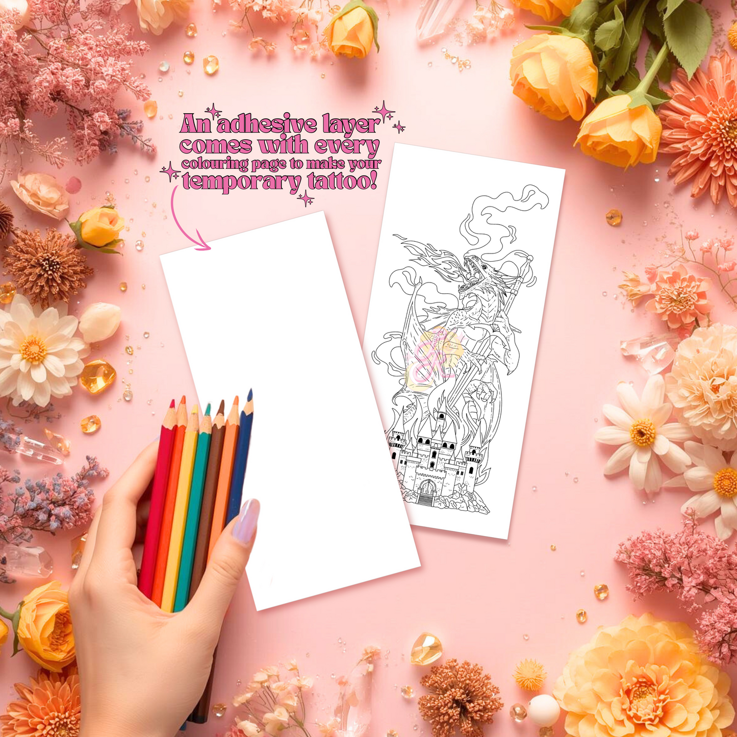 Legends Awaken | Pre Colour Temporary Tattoo