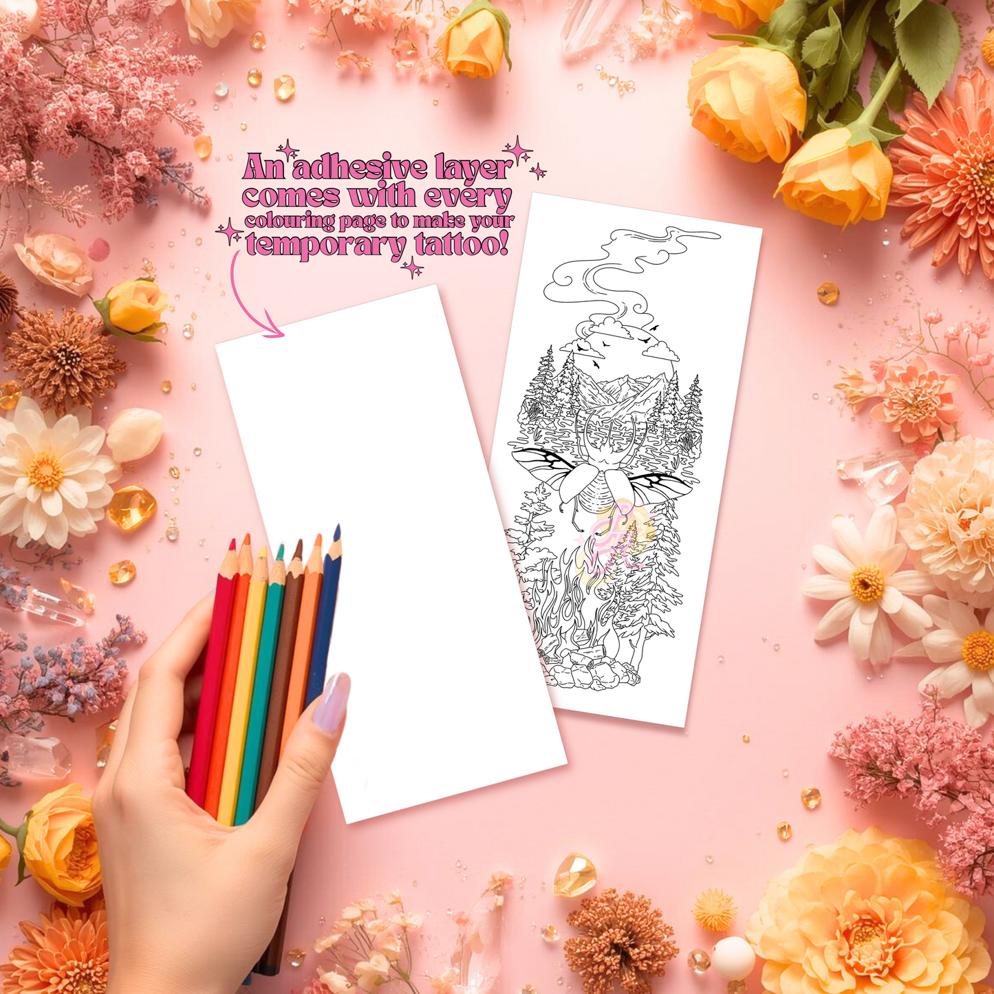 Spirit Keeper | Pre Colour Temporary Tattoo