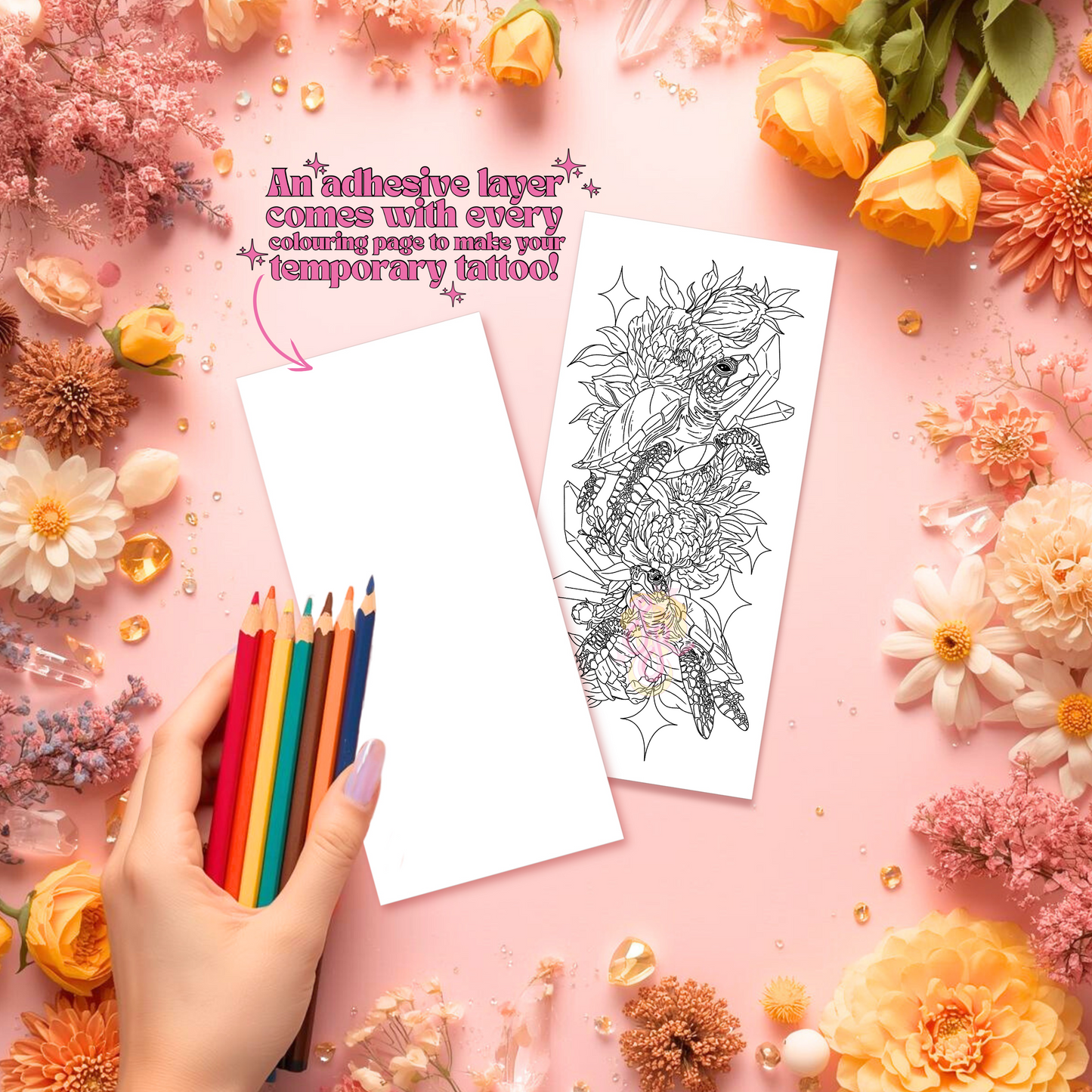 Lush Depths | Pre Colour Temporary Tattoo