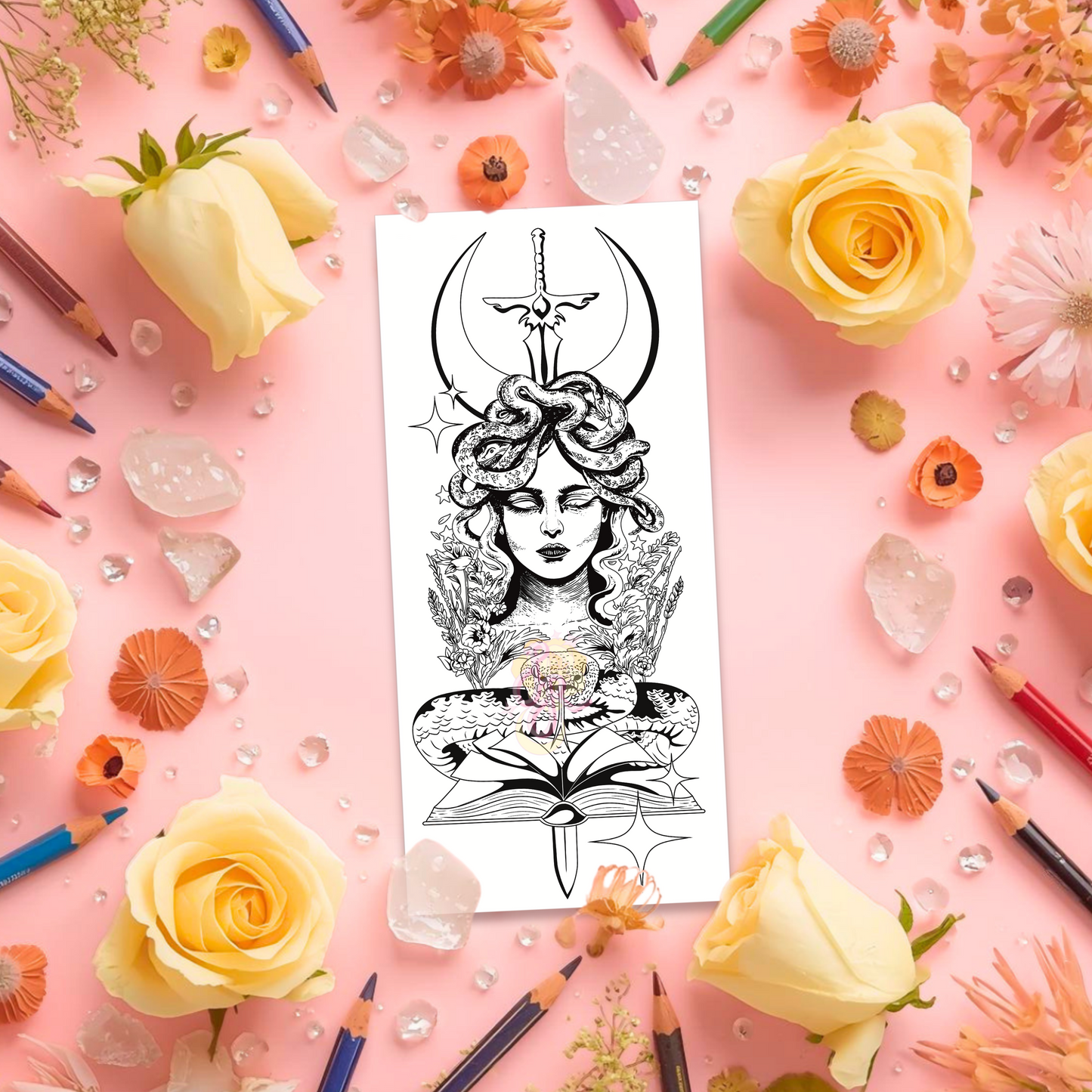 Medusa’s Poison Waters | Pre Colour Temporary Tattoo