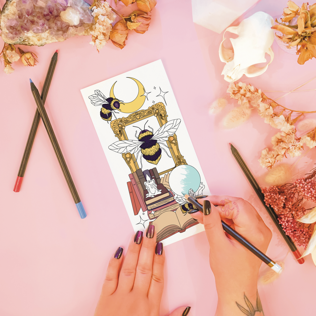Bumblebee Moondance | Temporary Tattoo
