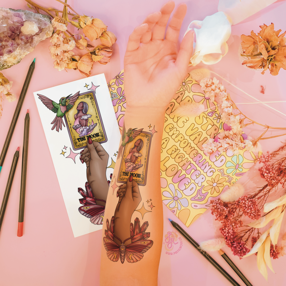Hand of Light | Temporary Tattoo