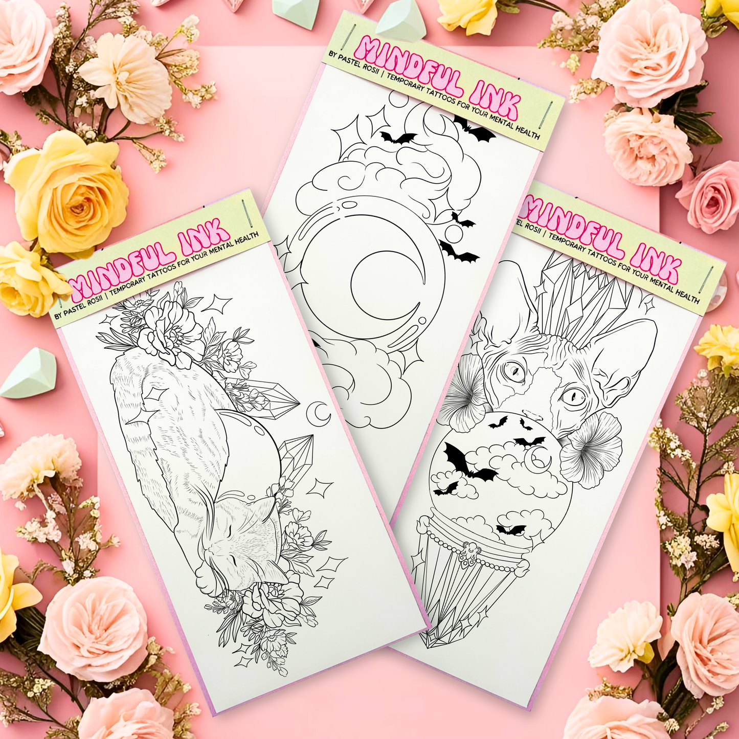 Celestial Witch | Set of Three | Temporary Tattoos