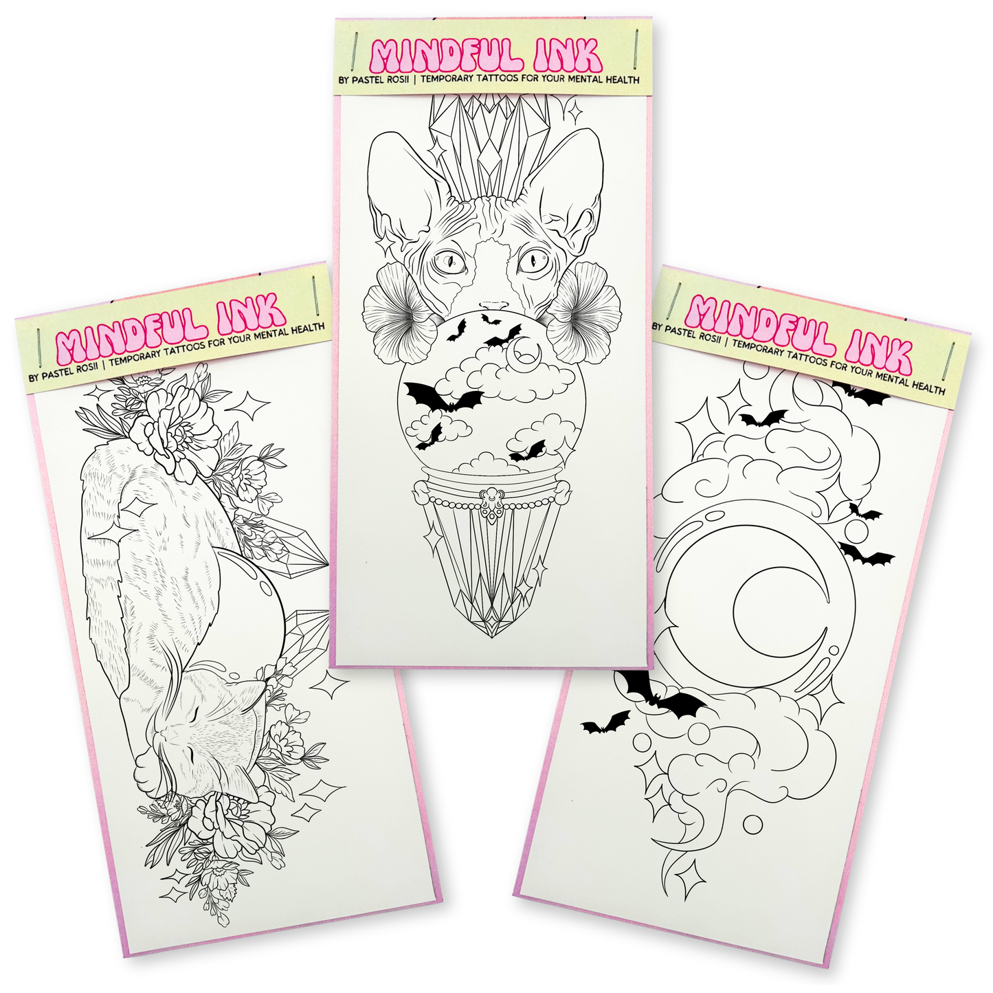 Celestial Witch | Set of Three | Temporary Tattoos