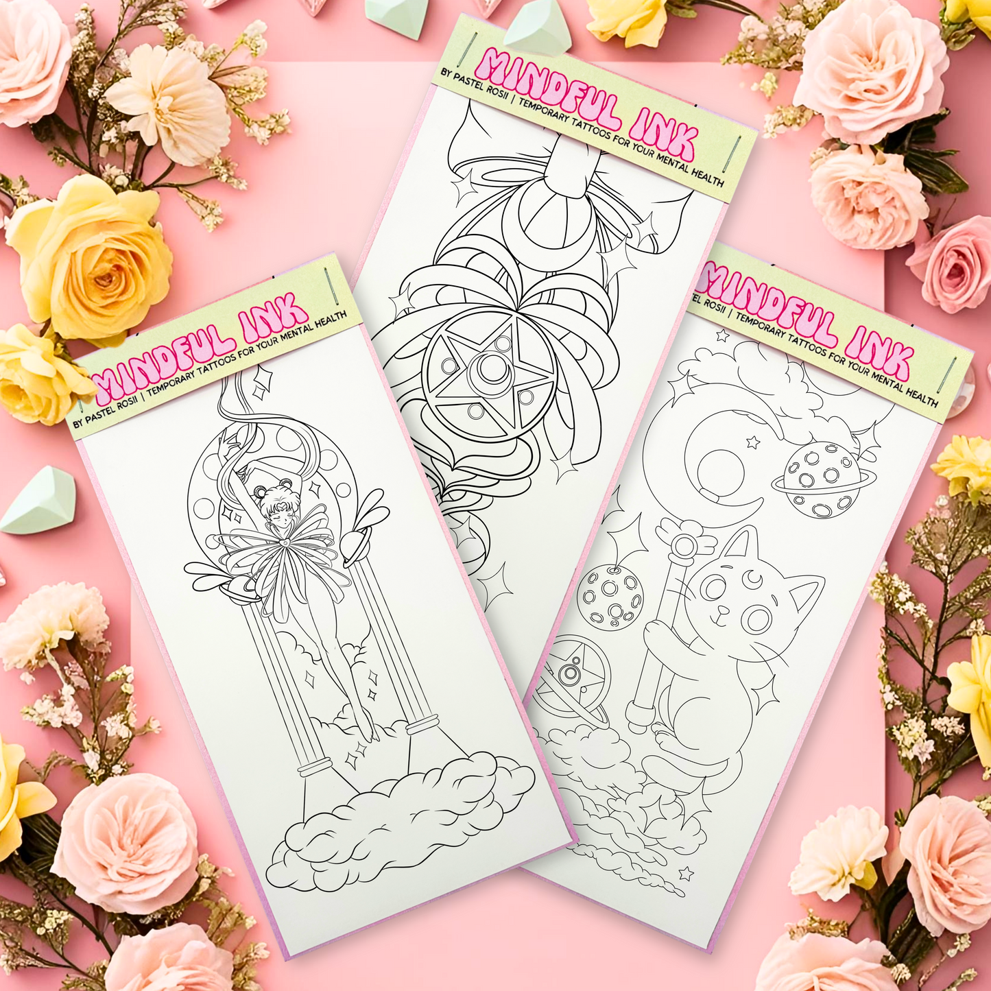 Moon Queen | Set of Three | Temporary Tattoos