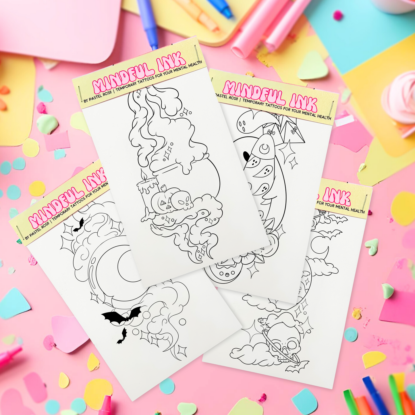 Halloween Forever | Children’s Set of Four | Temporary Tattoos