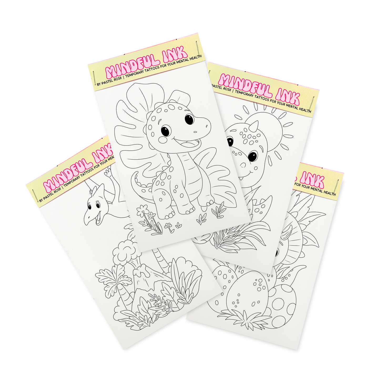 Rawr-some | Children’s Set of Four | Temporary Tattoos