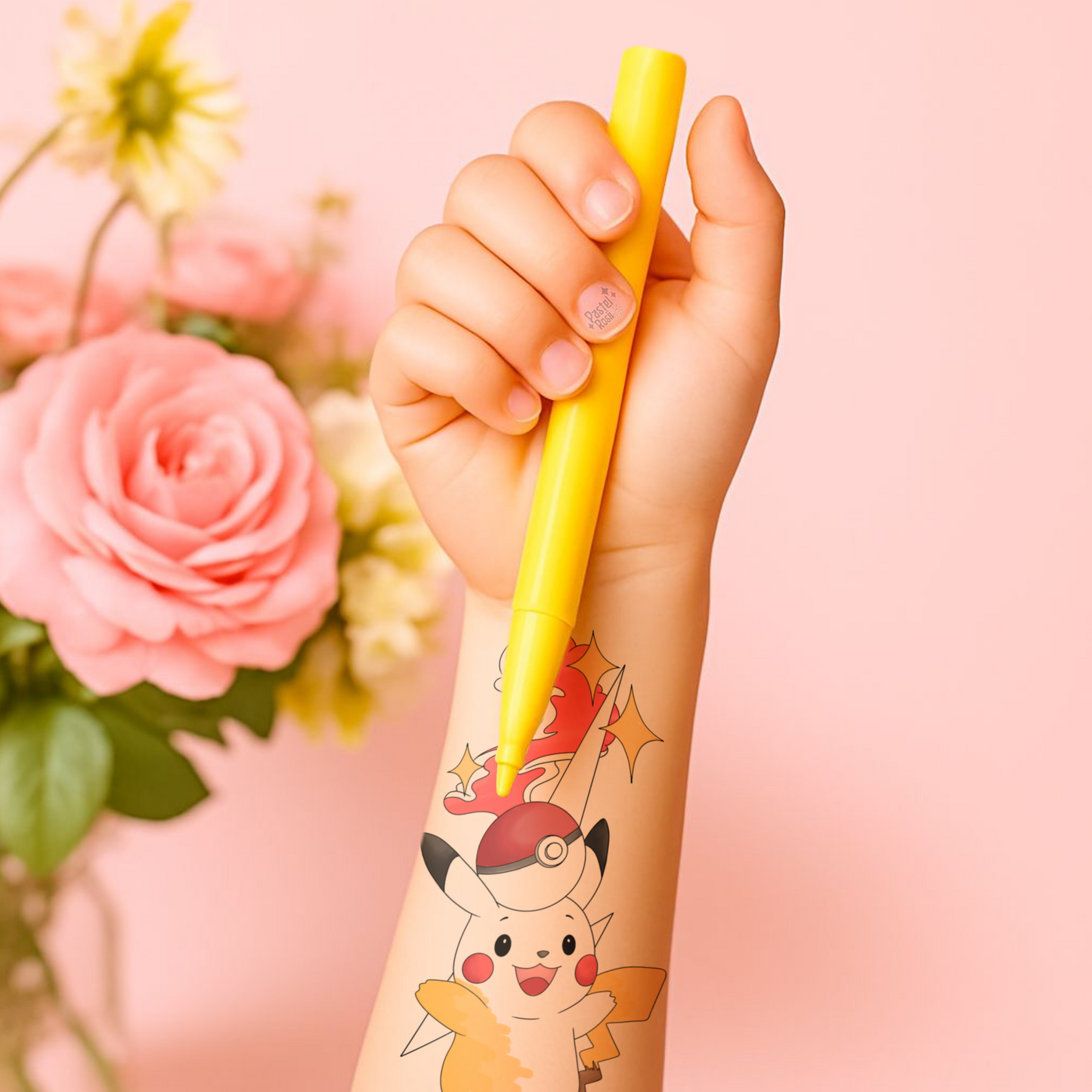 Catch and Colour | Children’s Set of Four | Temporary Tattoos (Set 2)