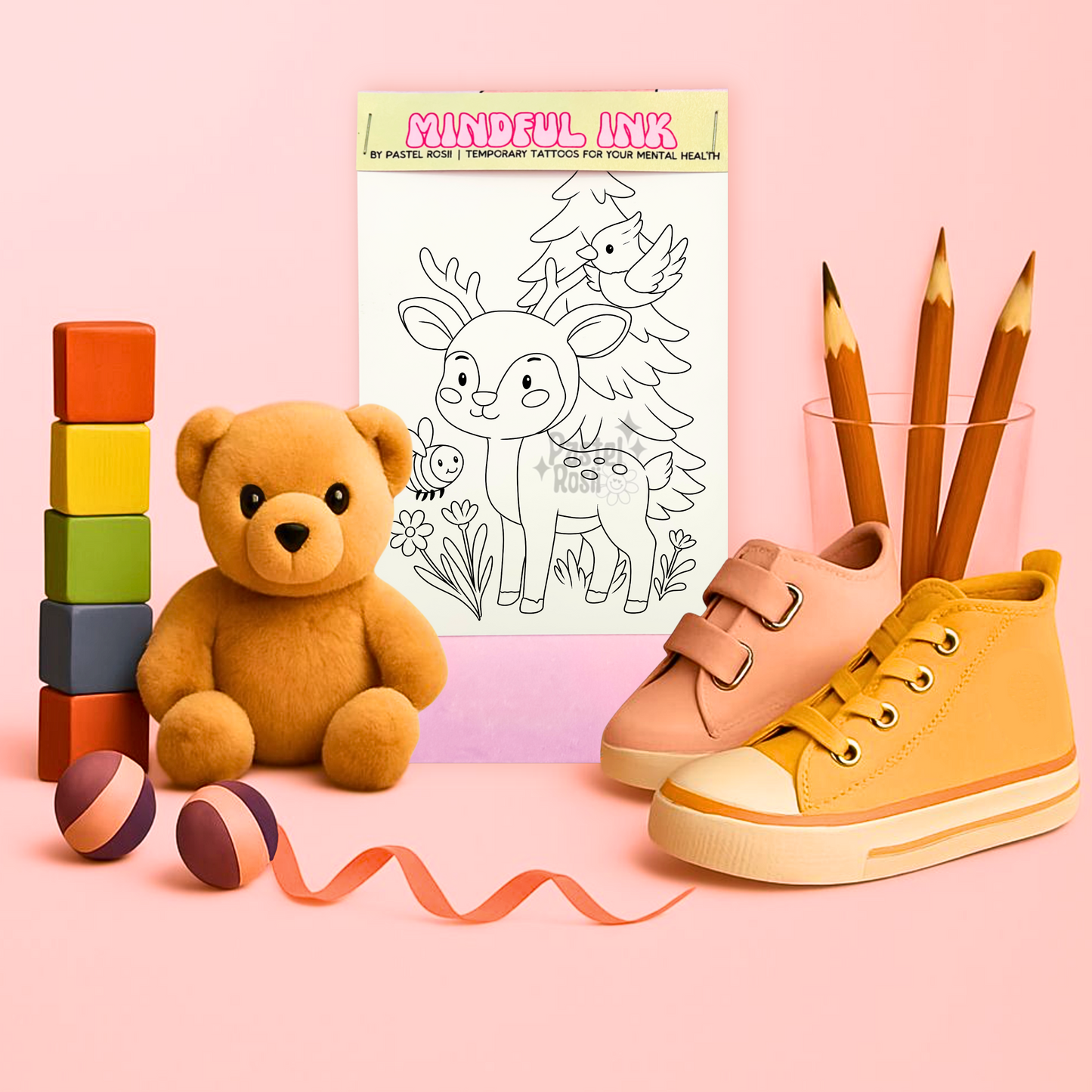 Woodland Adventure | Children’s Set of Four | Temporary Tattoos