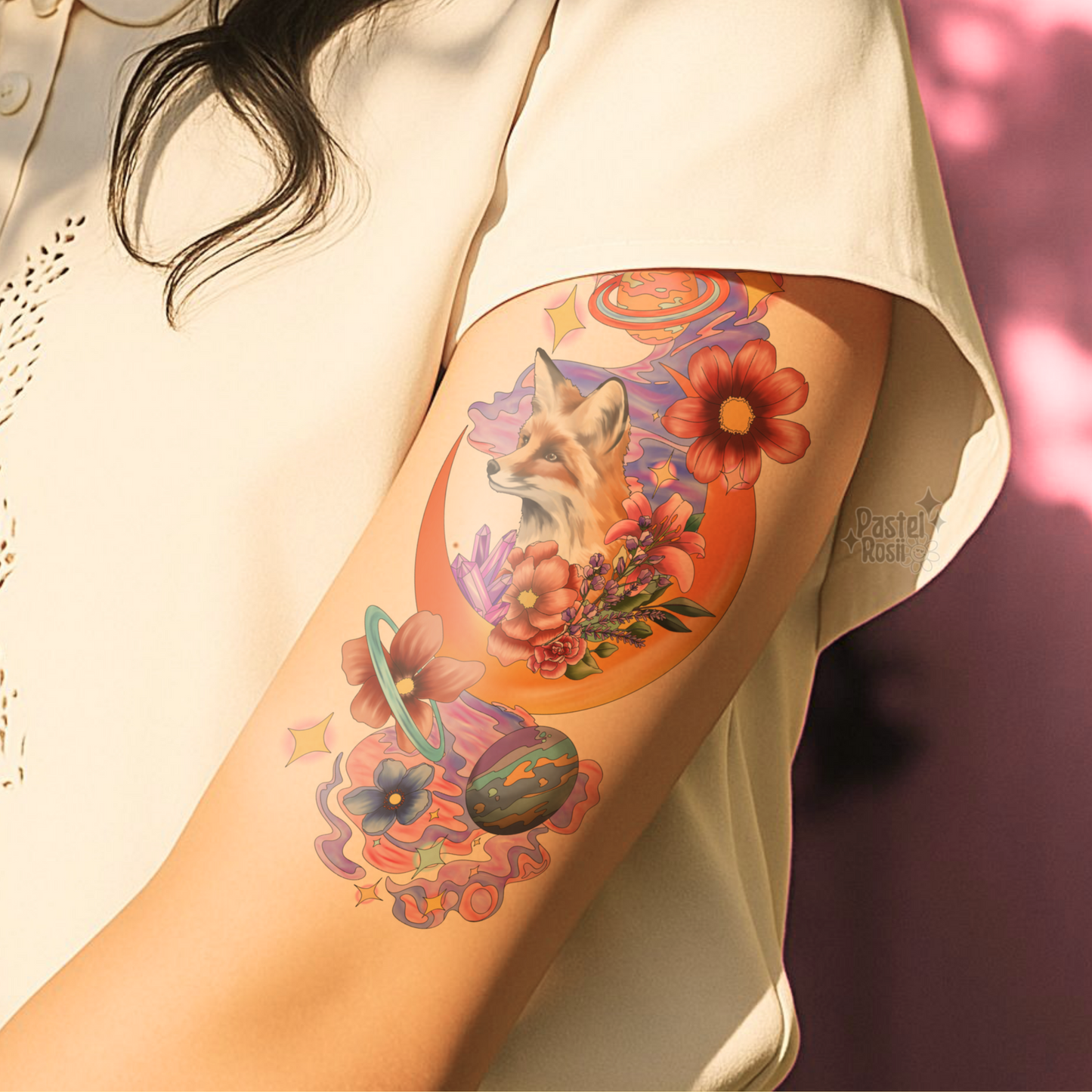 Solar Fox | Temporary Tattoo