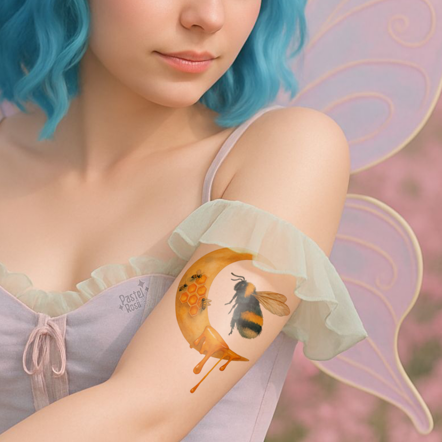 Golden Eclipse | Temporary Tattoo