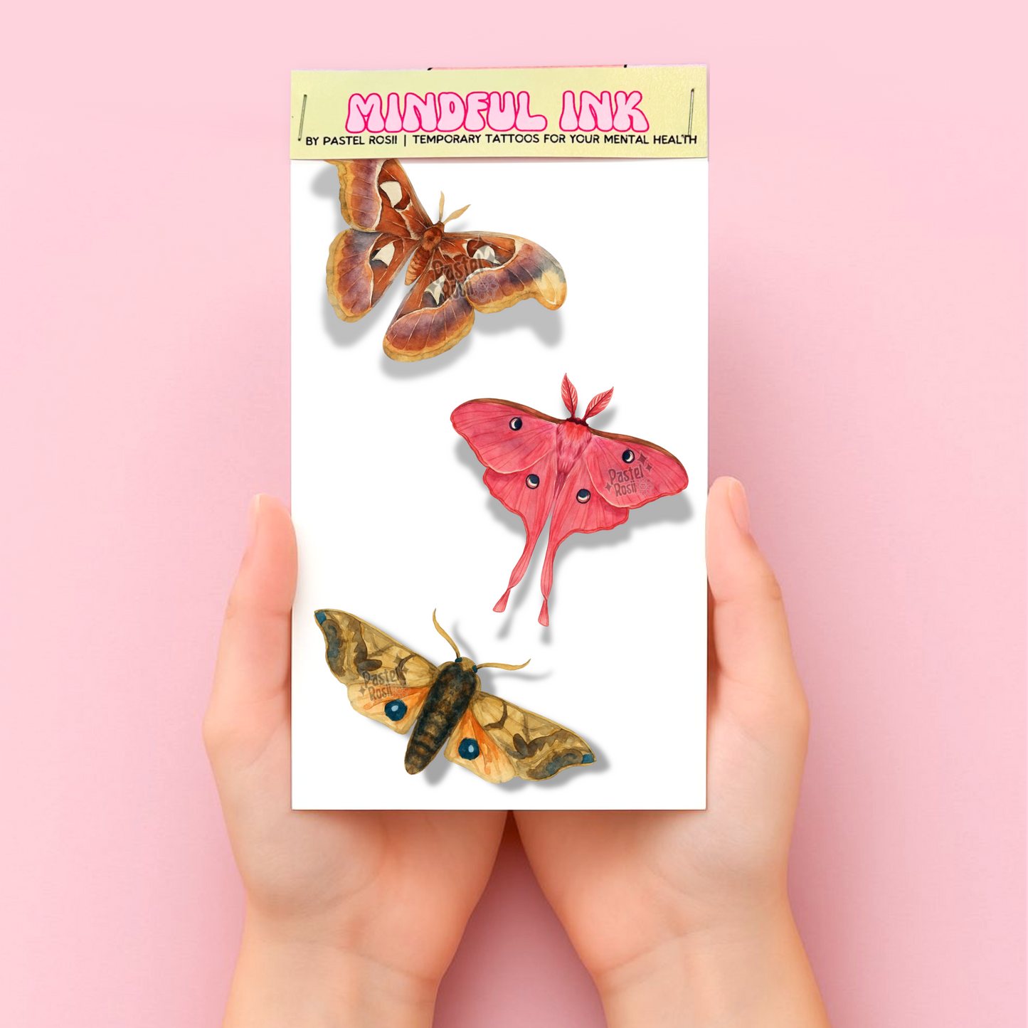Moonshadow Moths | Temporary Tattoo