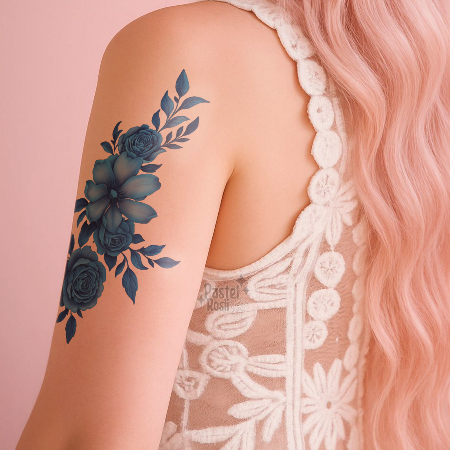 Porcelain Blooms | Temporary Tattoo