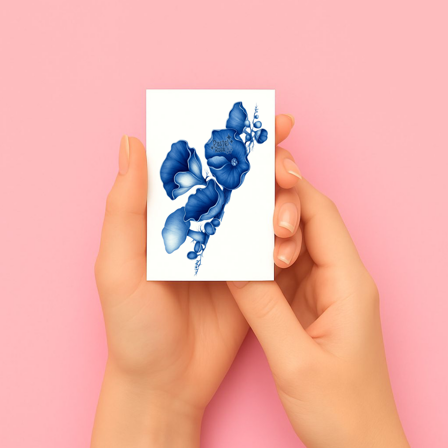 Still Life in Blue | Temporary Tattoo