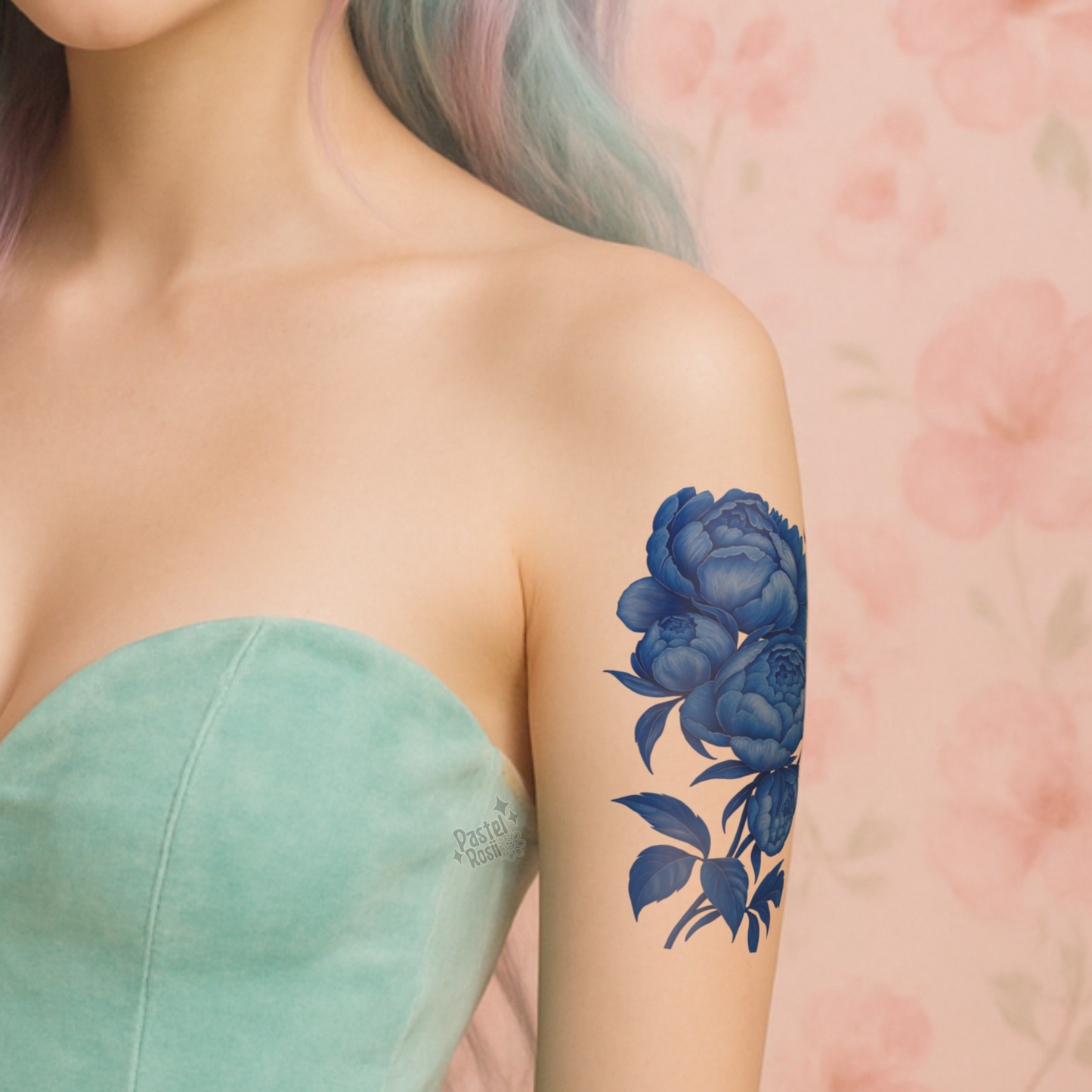 Blue Willow Garden | Temporary Tattoo