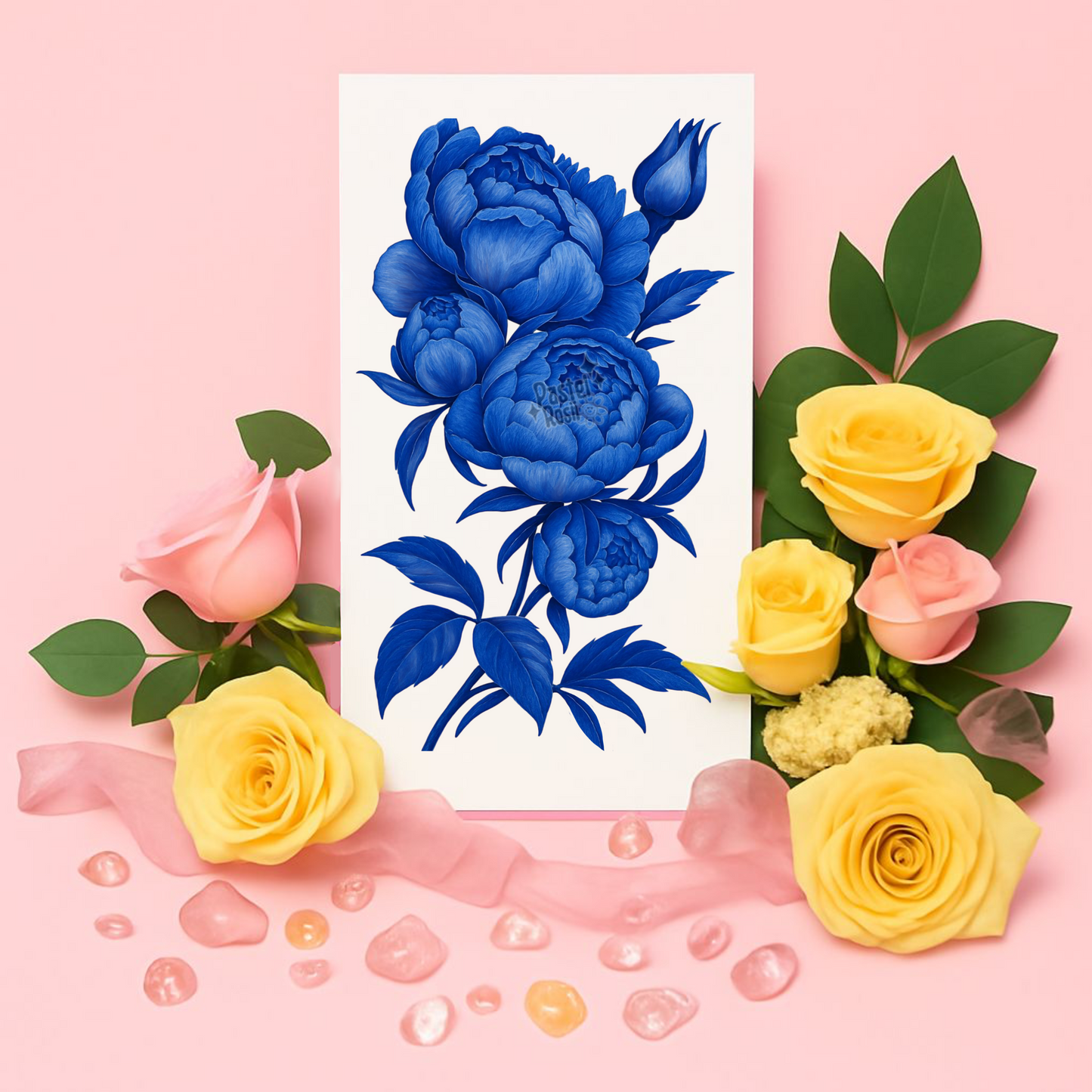 Blue Willow Garden | Temporary Tattoo