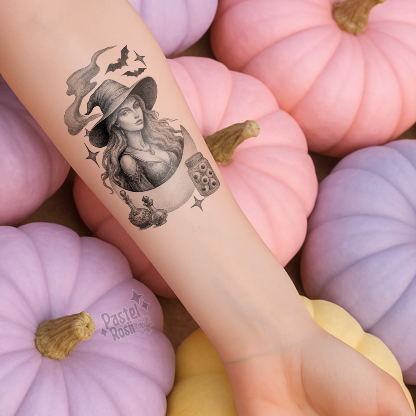Moonshadow Enchantress | Temporary Tattoo