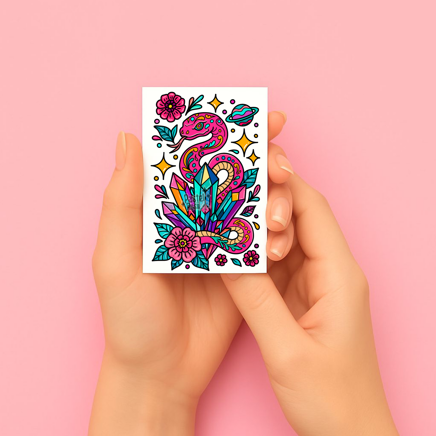 Crystal Fang | Temporary Tattoo