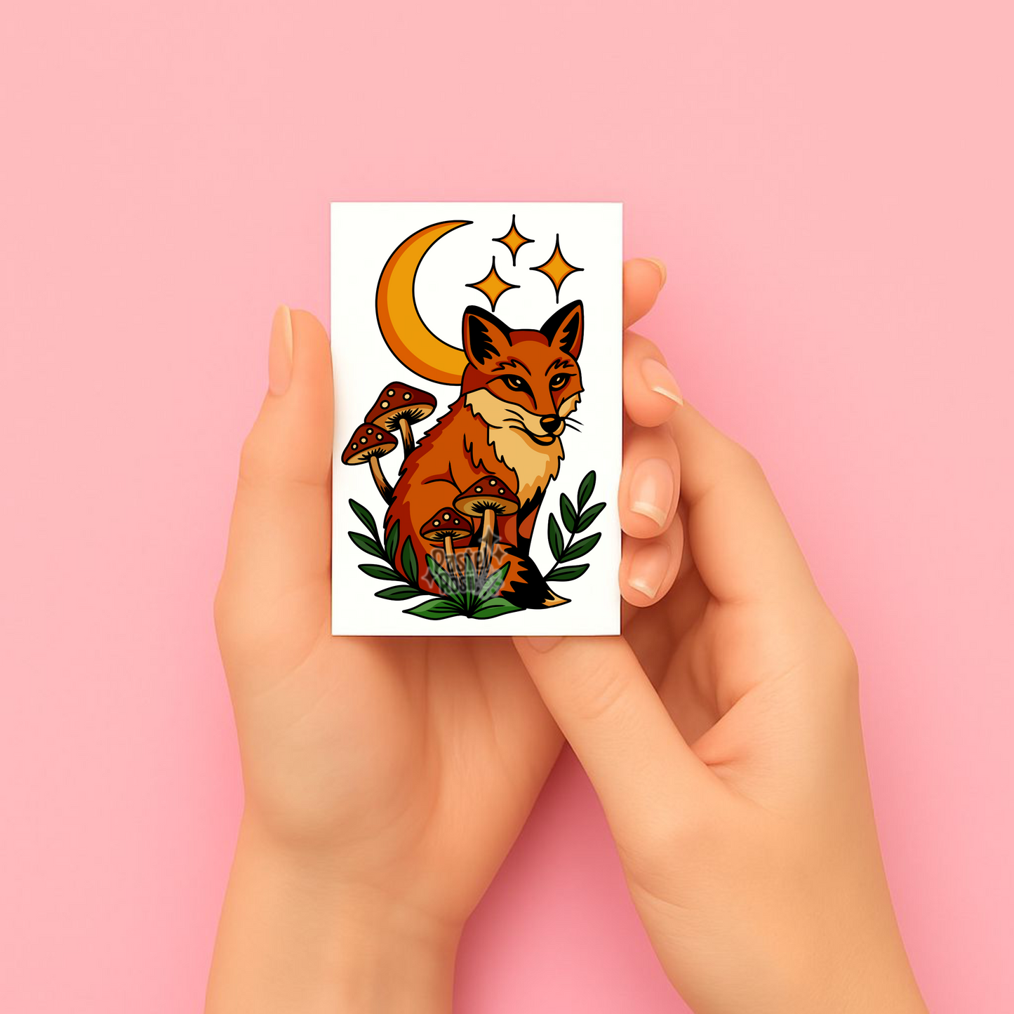 Moonlit Trickster | Temporary Tattoo