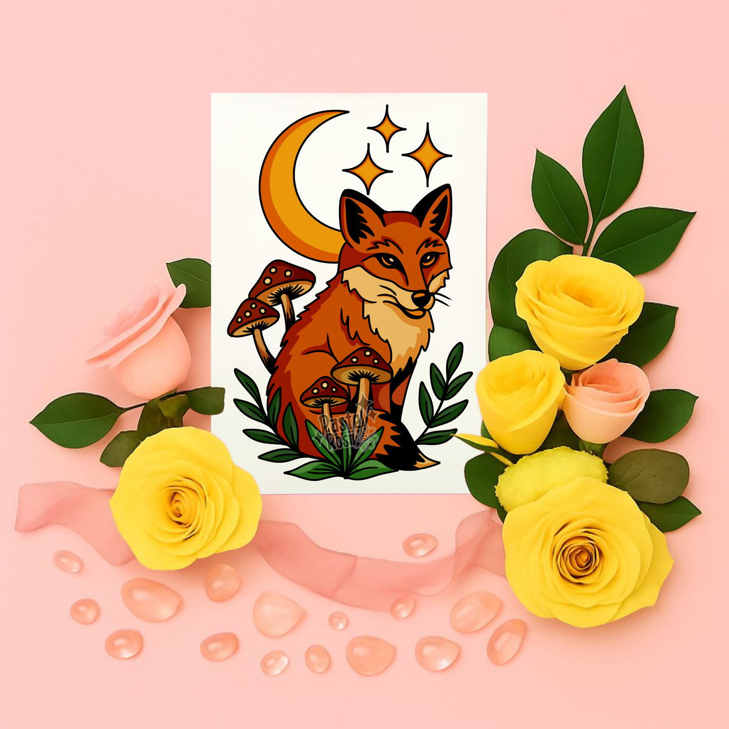 Moonlit Trickster | Temporary Tattoo