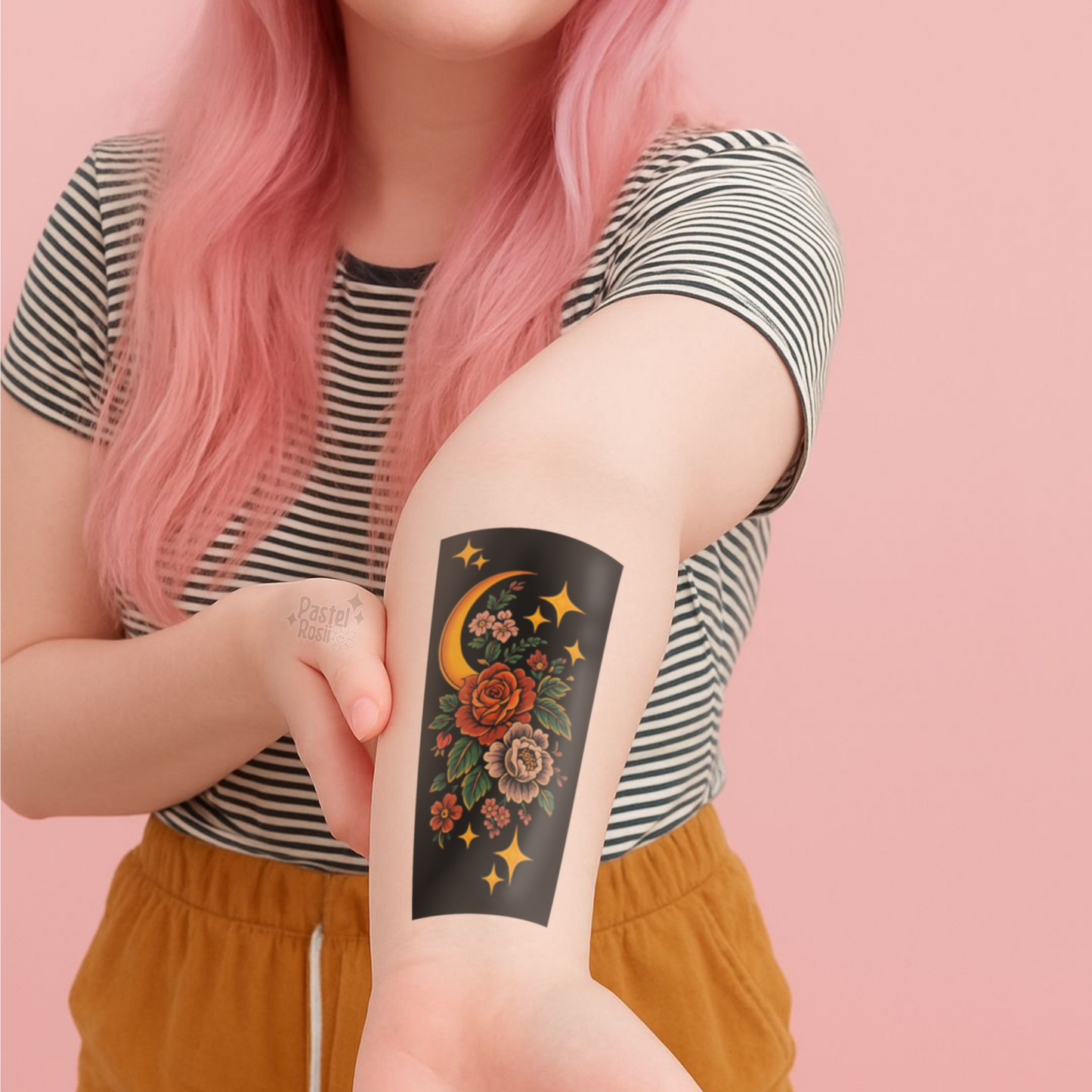 Midnight Bloom | Temporary Tattoo