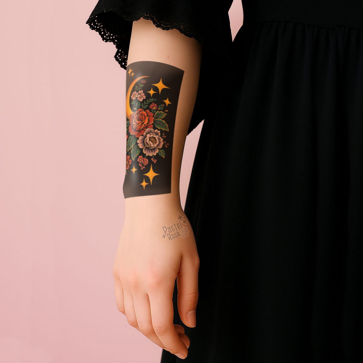 Midnight Bloom | Temporary Tattoo