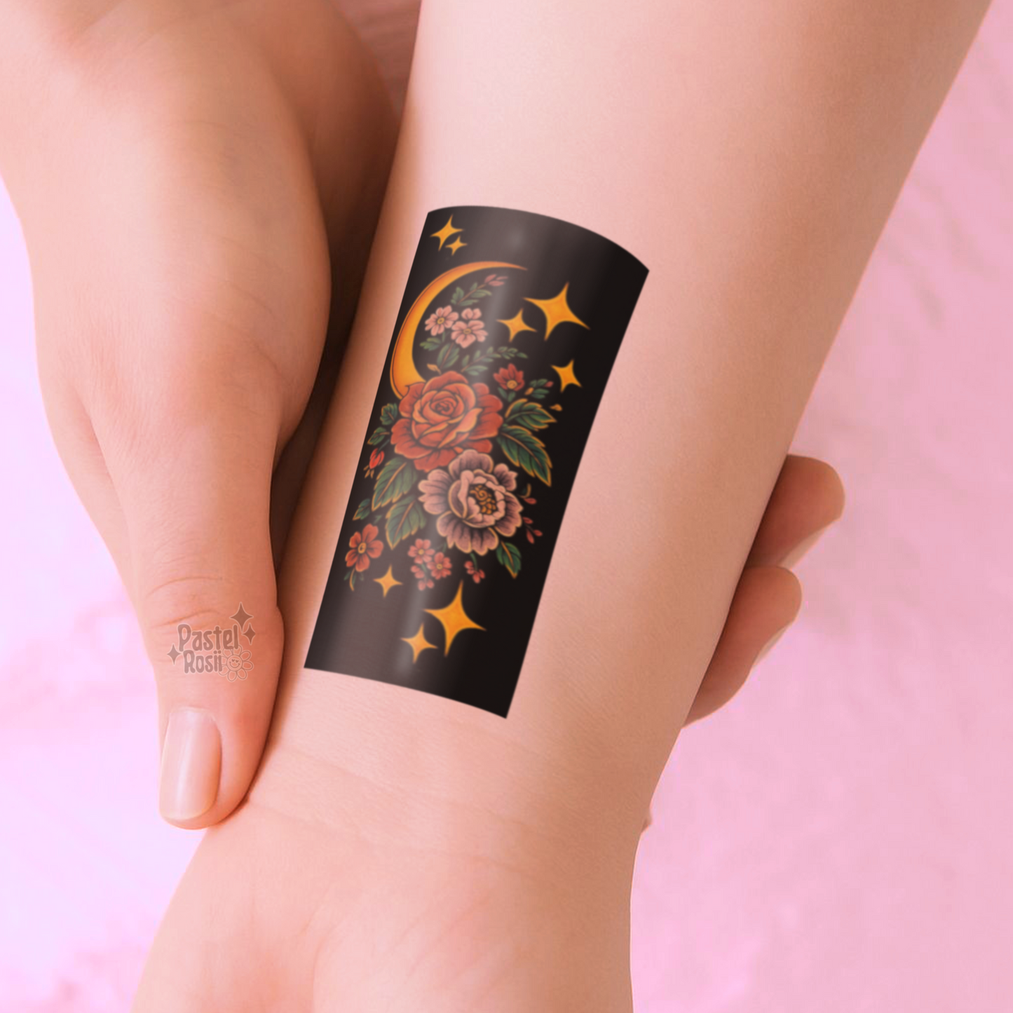 Midnight Bloom | Temporary Tattoo