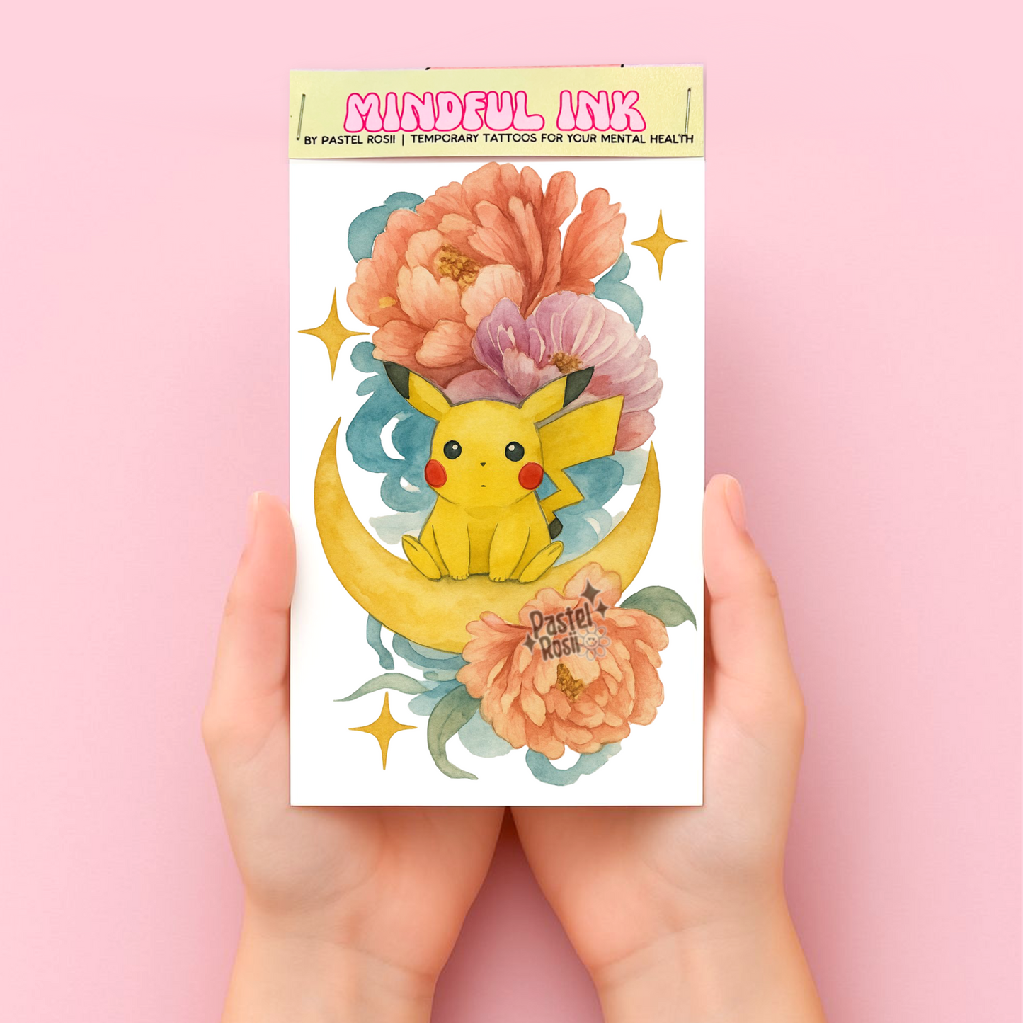Floral Thunder | Temporary Tattoo
