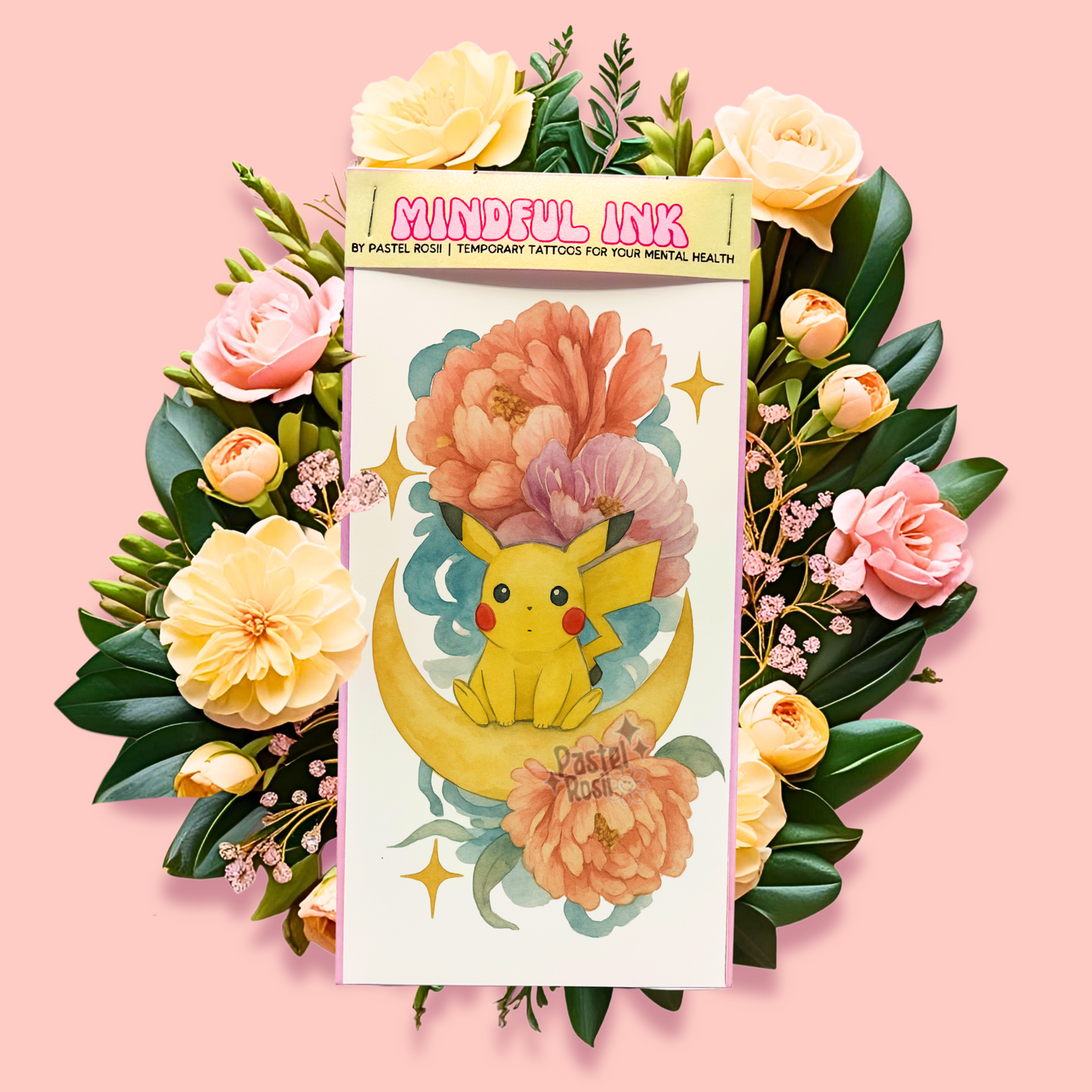 Floral Thunder | Temporary Tattoo
