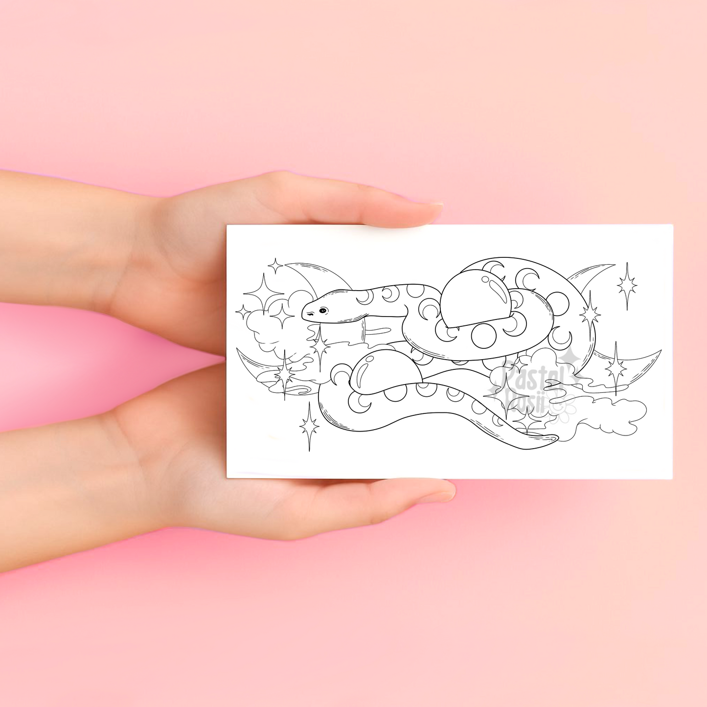 Moon Serpent | Temporary Tattoo