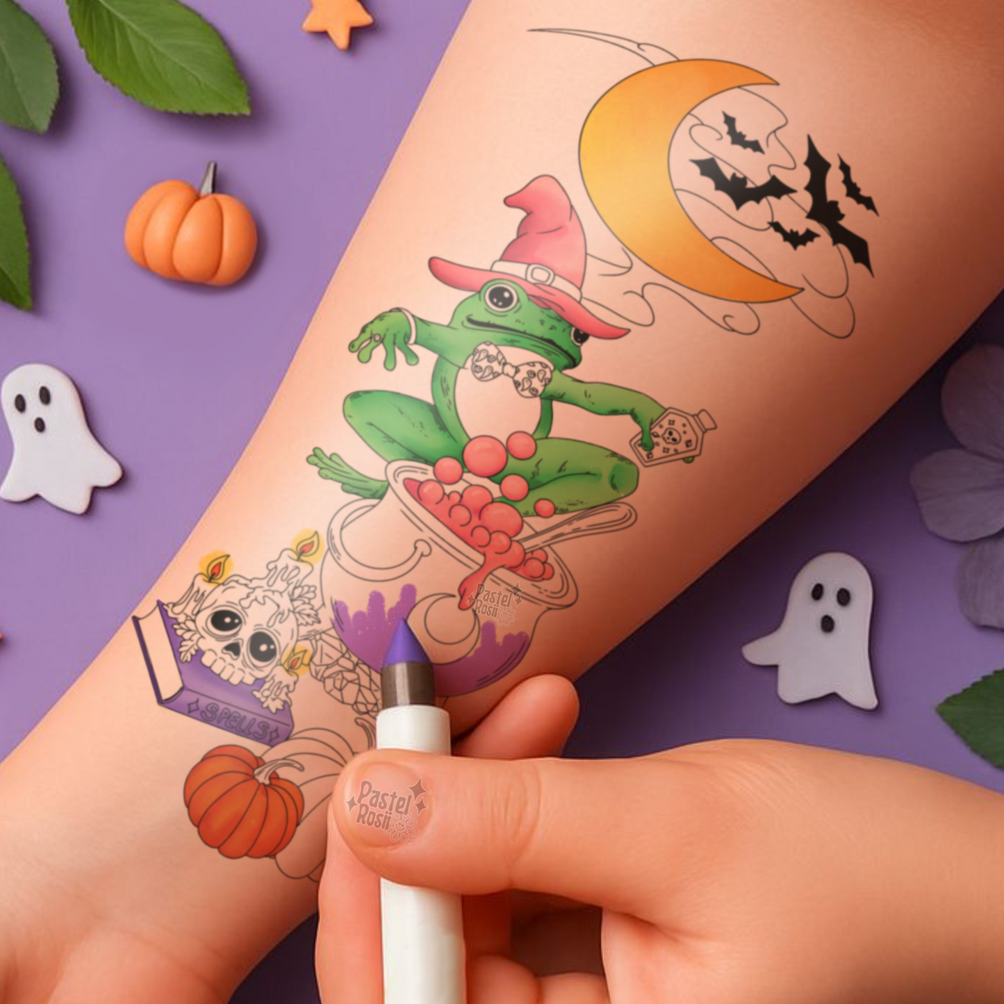 Familiar Spell Casting | Temporary Tattoo