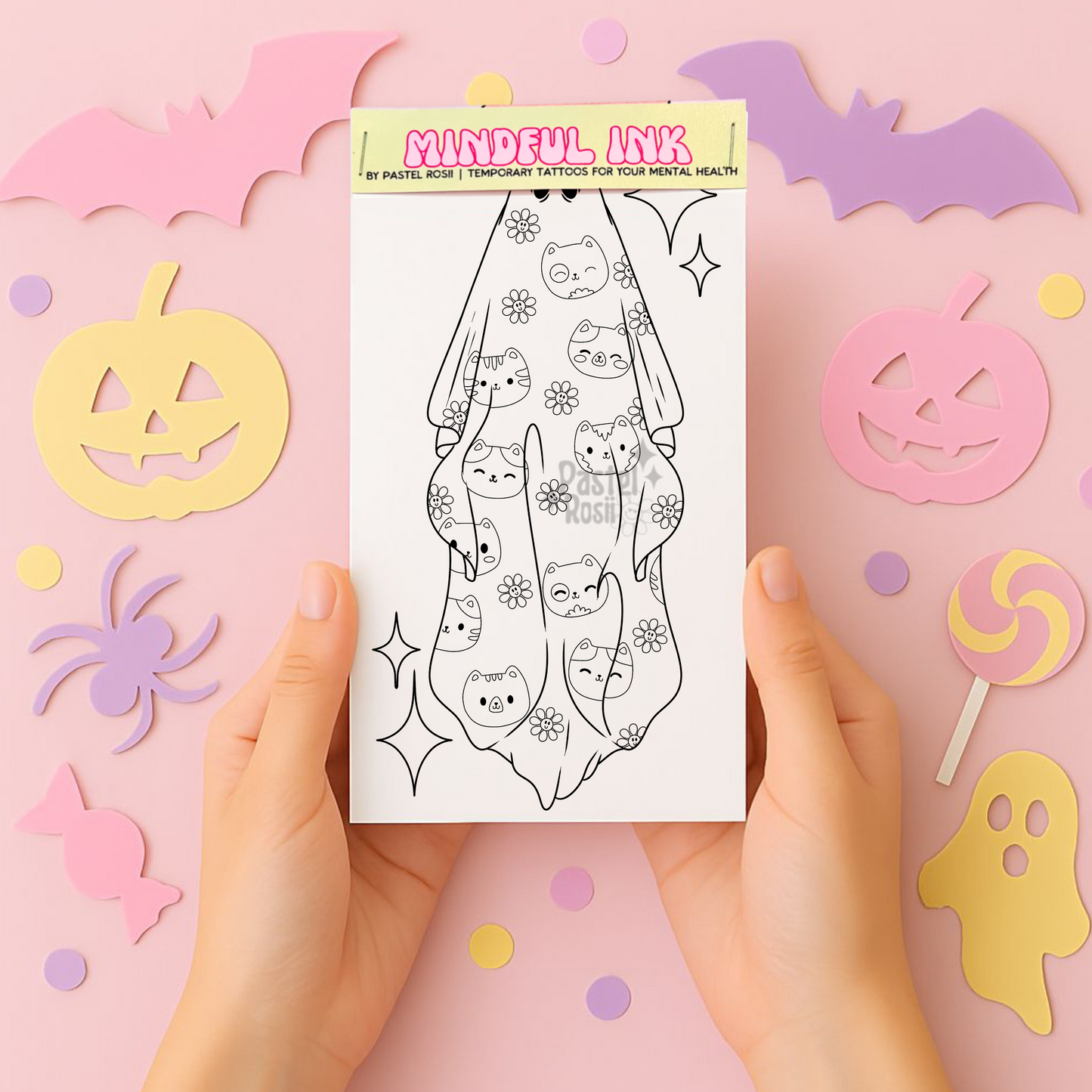 Boo-tiful Kittens | Temporary Tattoo