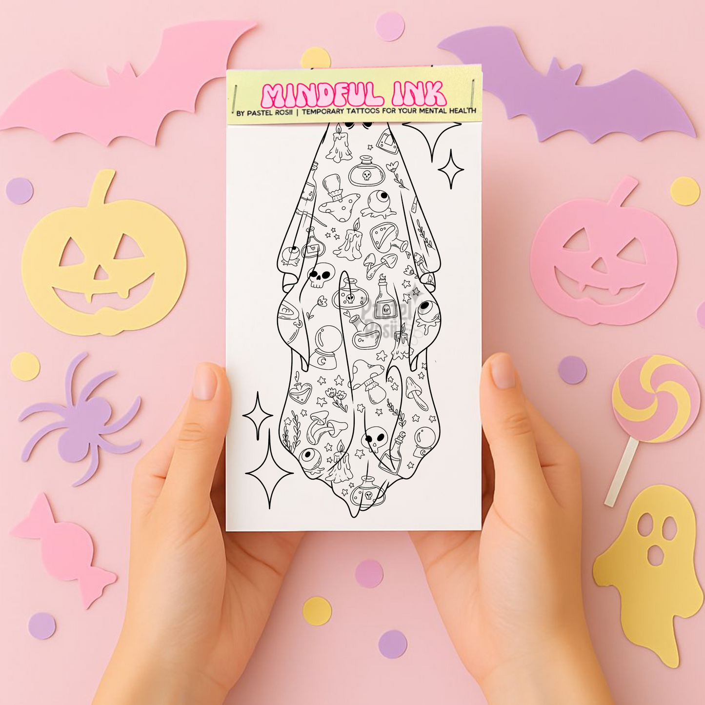 Patchwork Phantoms | Temporary Tattoo