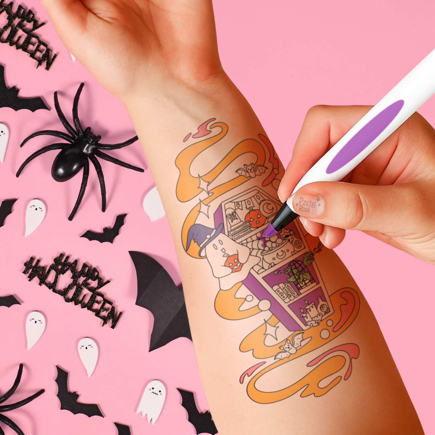 Haunted Library | Temporary Tattoo