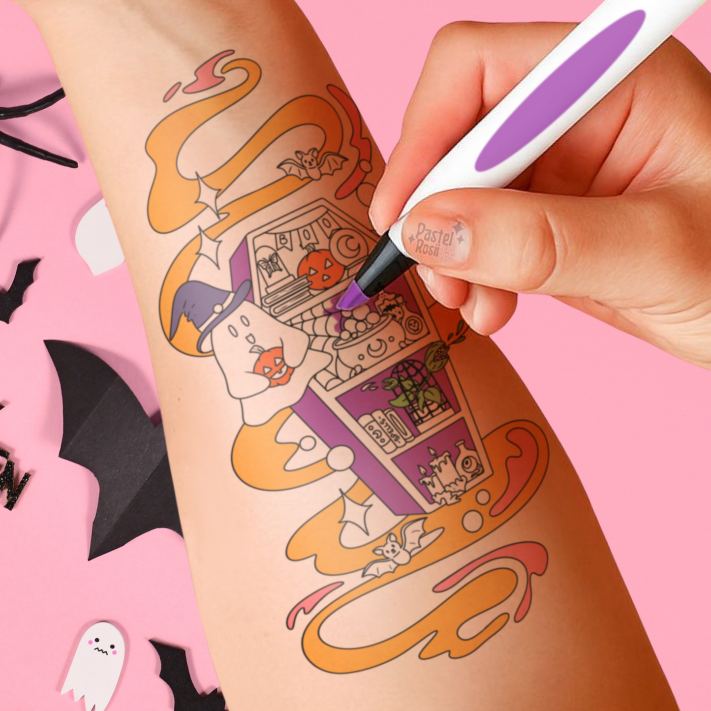 Haunted Library | Temporary Tattoo