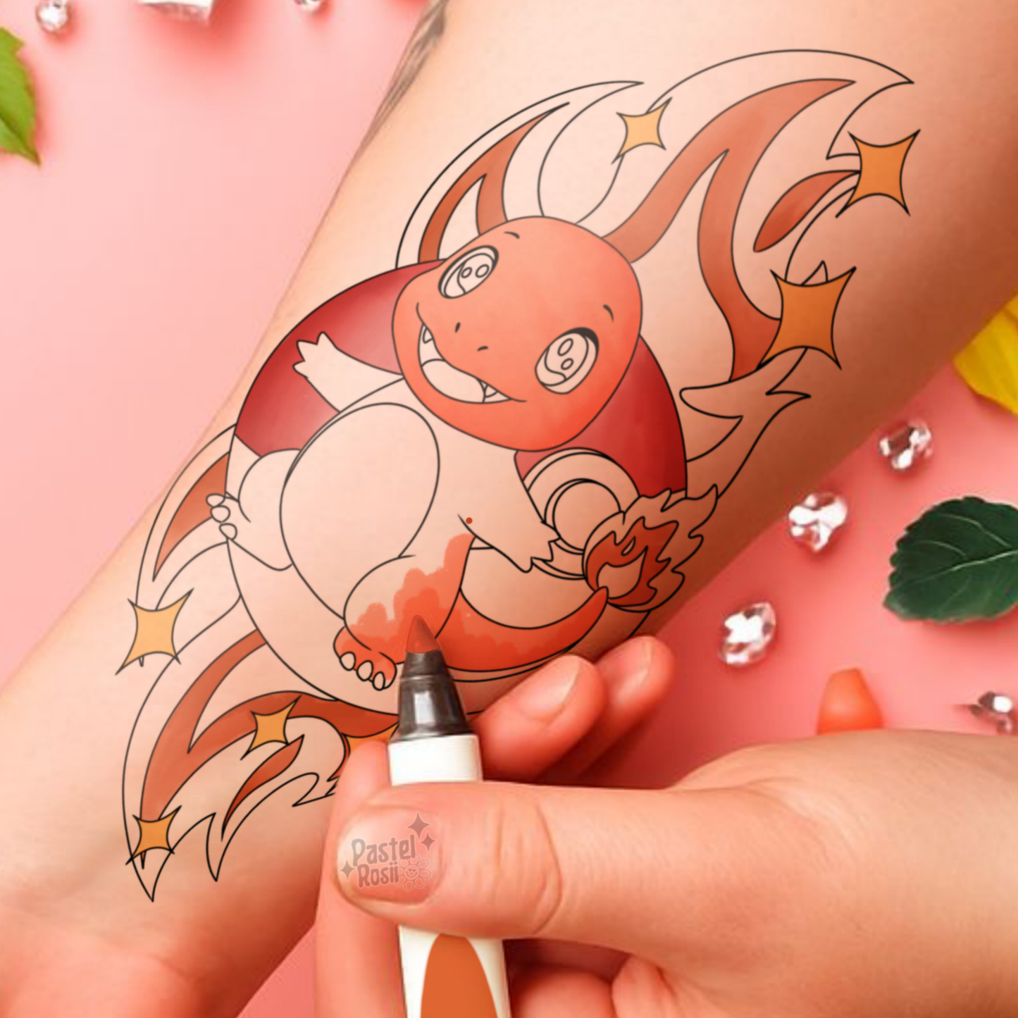 Inferno Cub | Temporary Tattoo