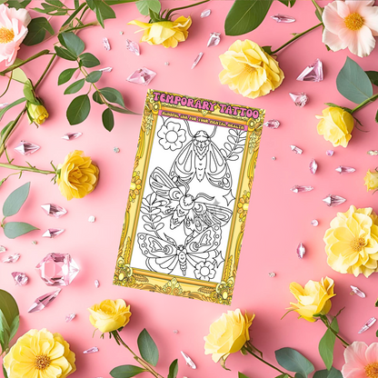 Moth Whisper | Temporary Tattoo