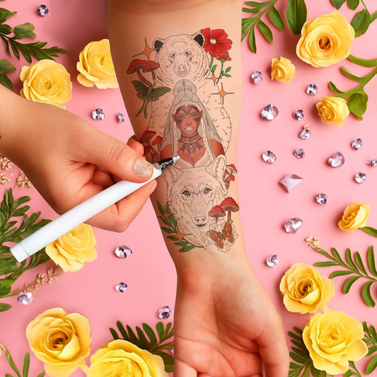 I am Between Beast & Spirit | Temporary Tattoo