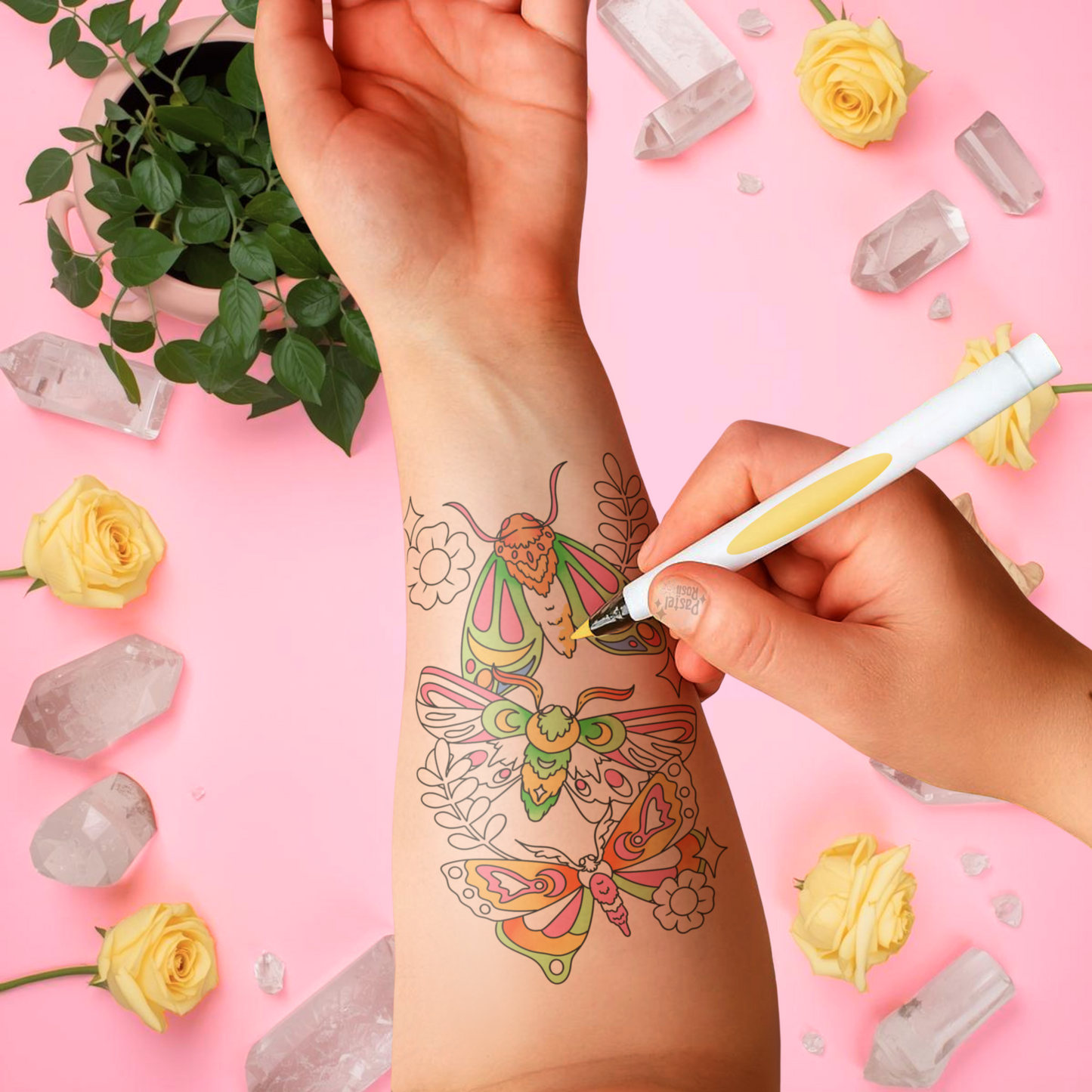 Moth Whisper | Temporary Tattoo