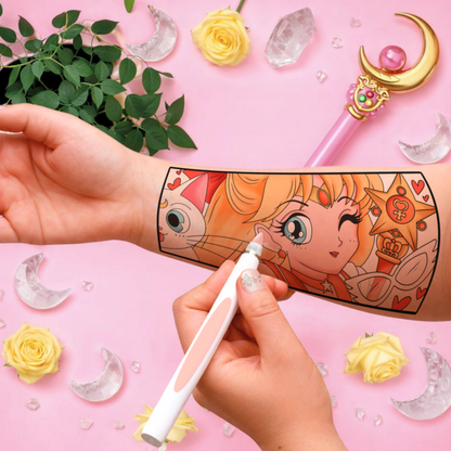 Radiant Heart Guardian | Temporary Tattoo