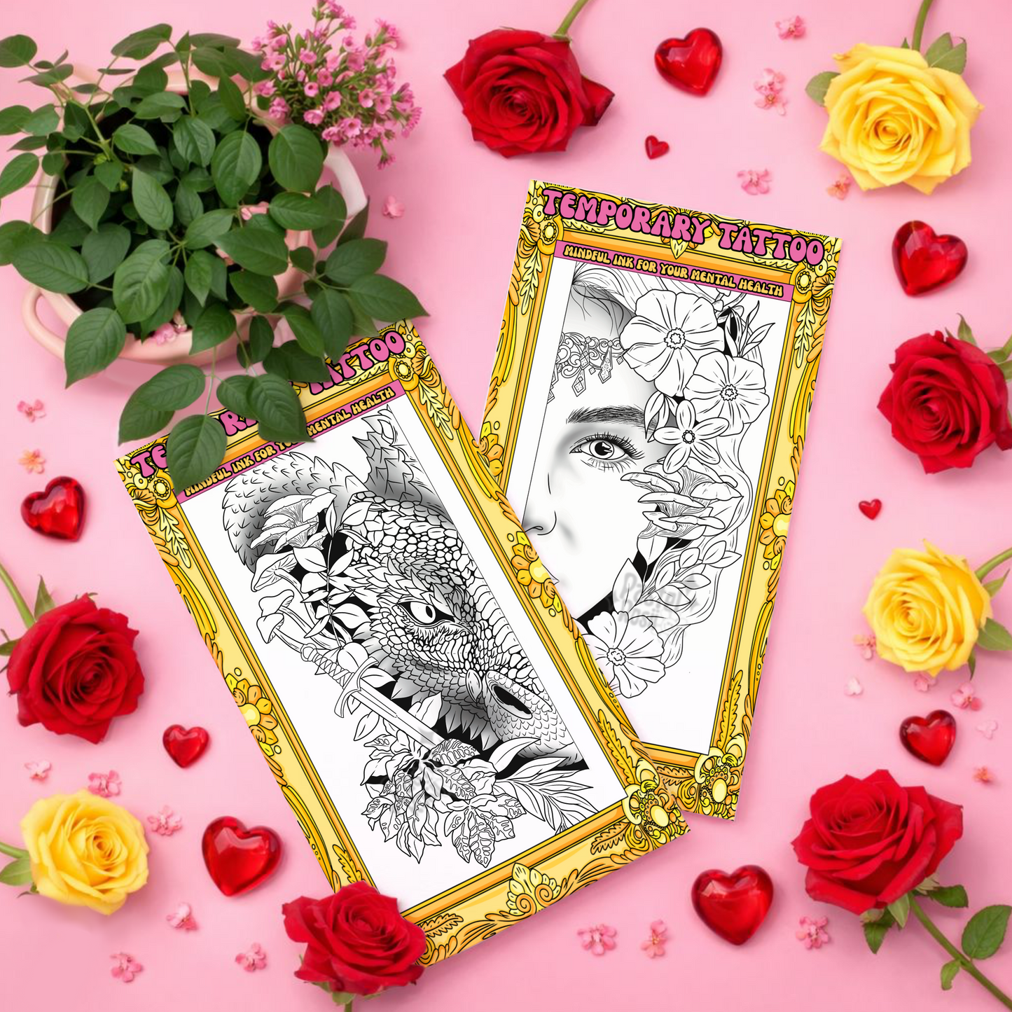 Soul Bound Dragon x2 | Temporary Tattoos