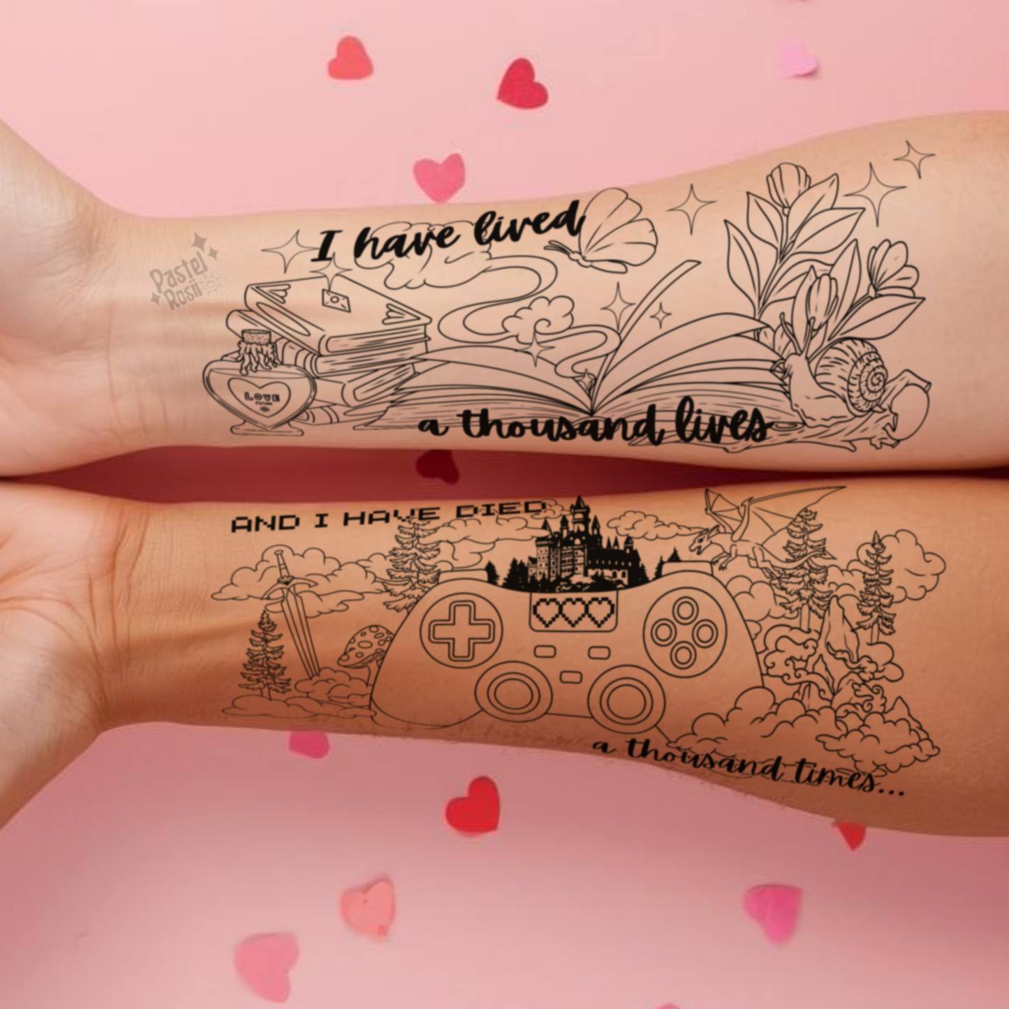 I Have Lived 1000 Lives x2 | Temporary Tattoos
