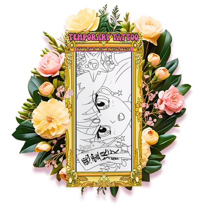 Radiant Heart Guardian | Temporary Tattoo