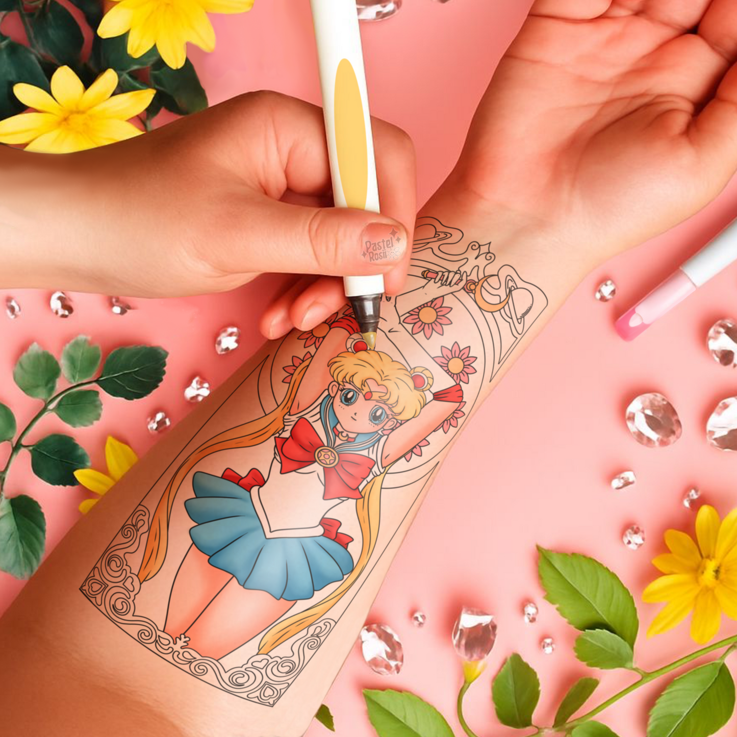 Moonbound Protector | Temporary Tattoo