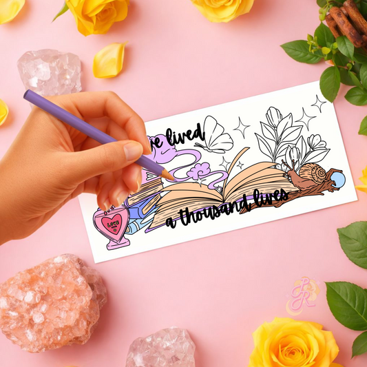 Bookish Adventures | Pre Colour Temporary Tattoo