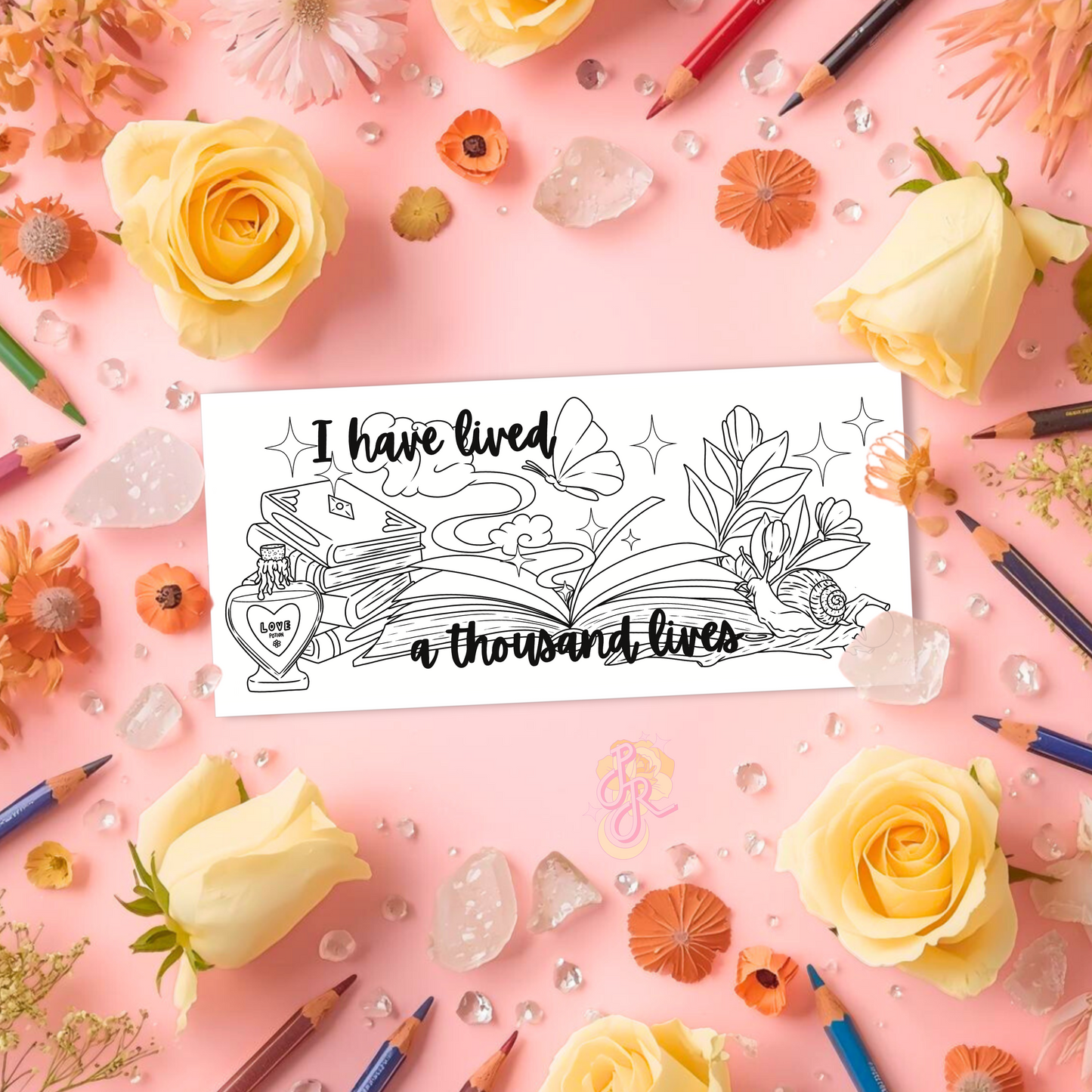 Bookish Adventures | Pre Colour Temporary Tattoo